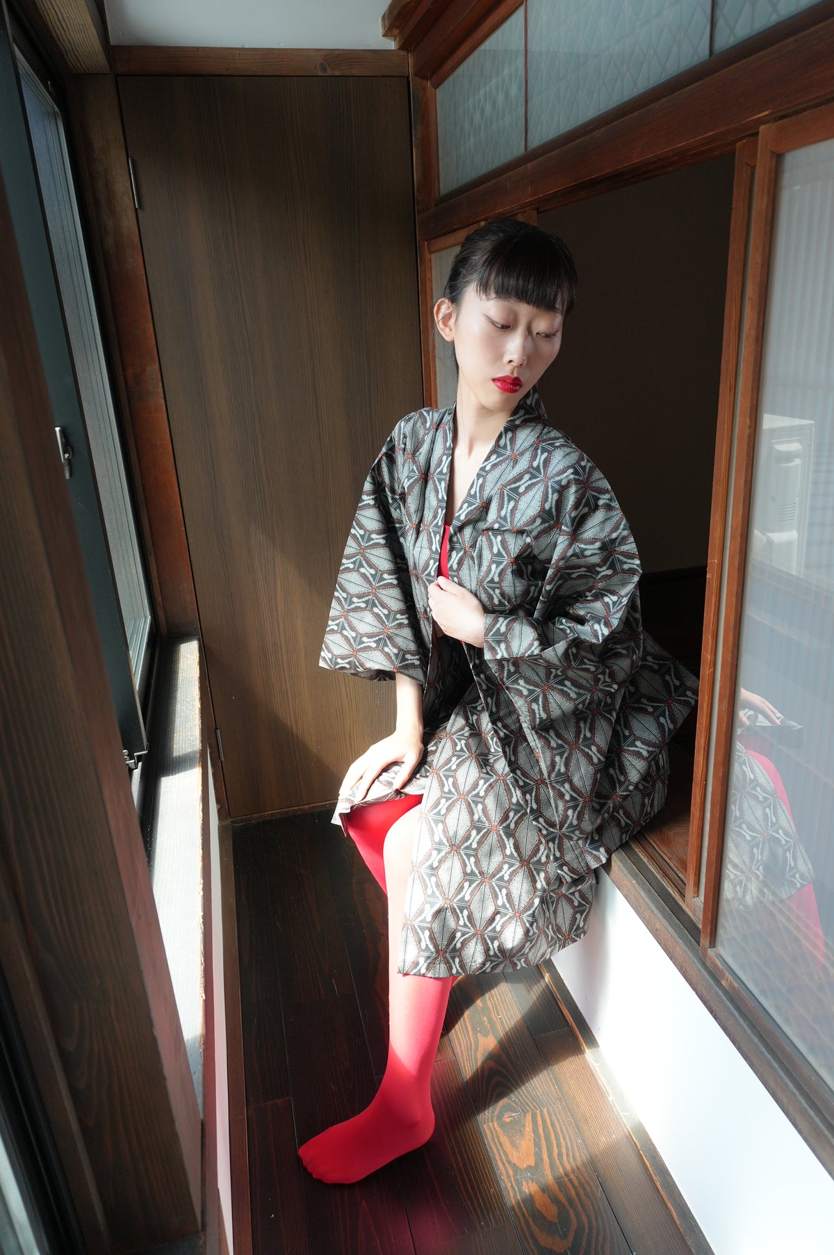 Made to Order — Style "AIC002" — Vintage Tsumugi Haori & Kimono Skirt Set