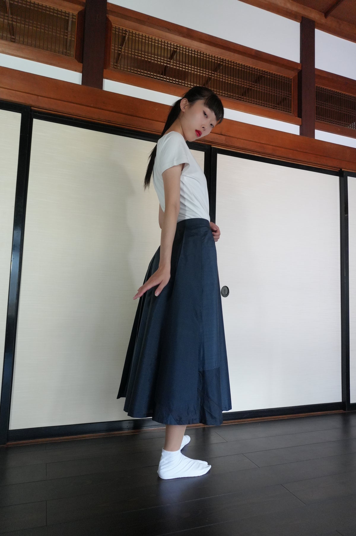 Made to Order — Style "Hakama Skirt" — Upcycled from Vintage Tsumugi Kimono