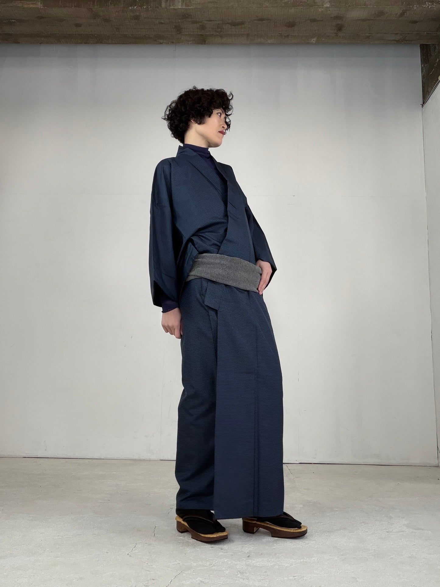 VINTAGE TSUMUGI KIMONO "OSK001"