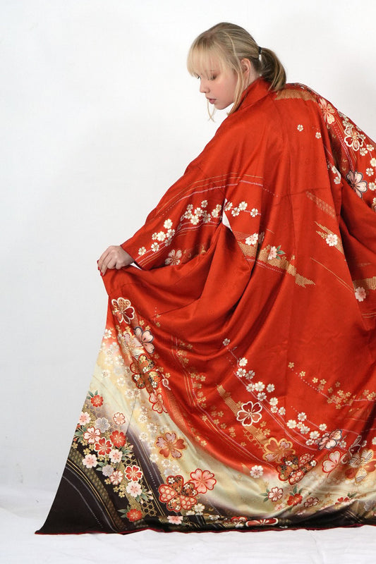 Redefining the Vintage Furisode Collection "aka, cha, FRI013"