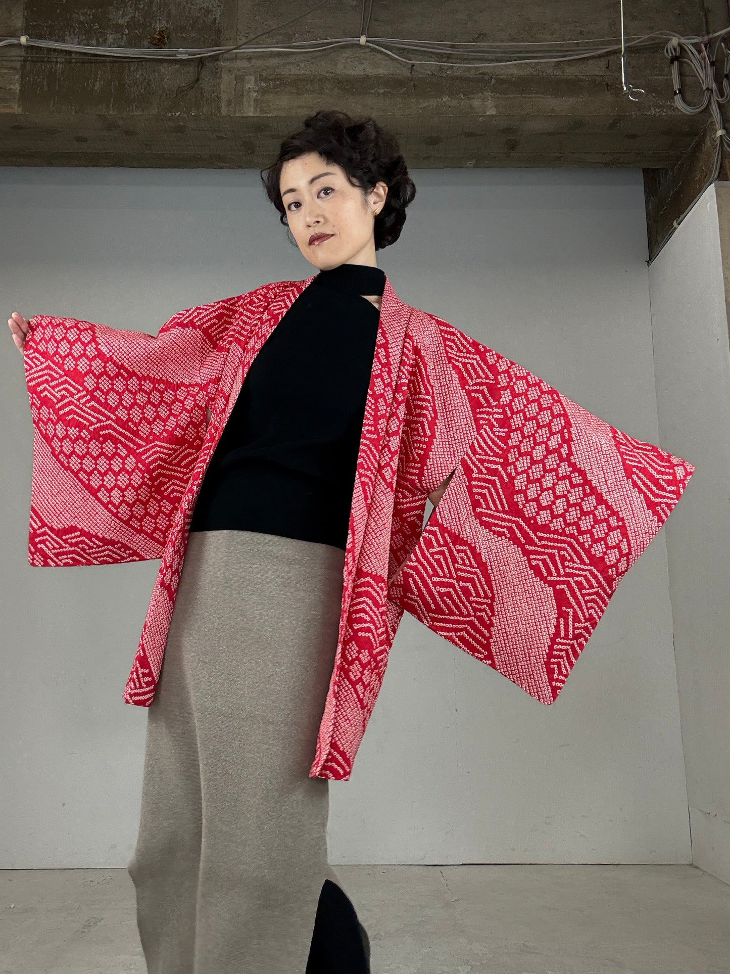 SHIBORI HAORI "ryusui kikkou"