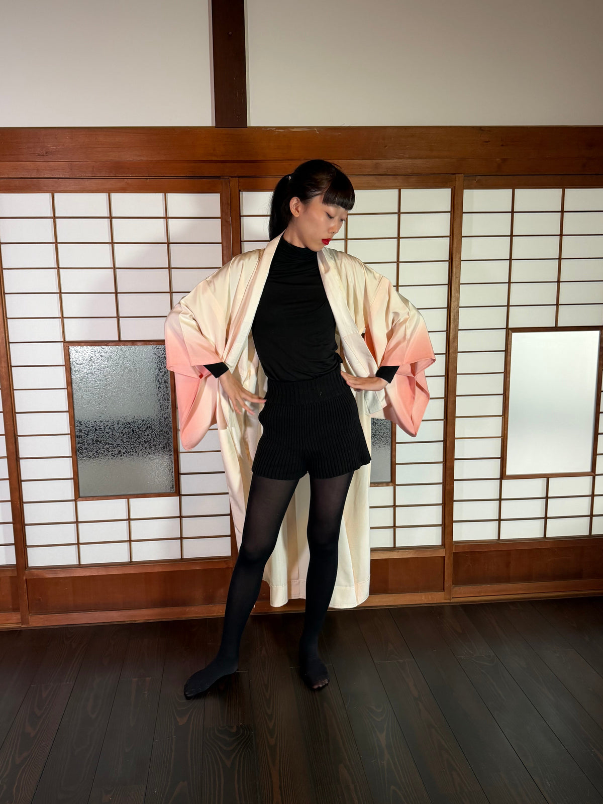 VINTAGE NAGAJYUBAN "hanabira, JUG001" *damage