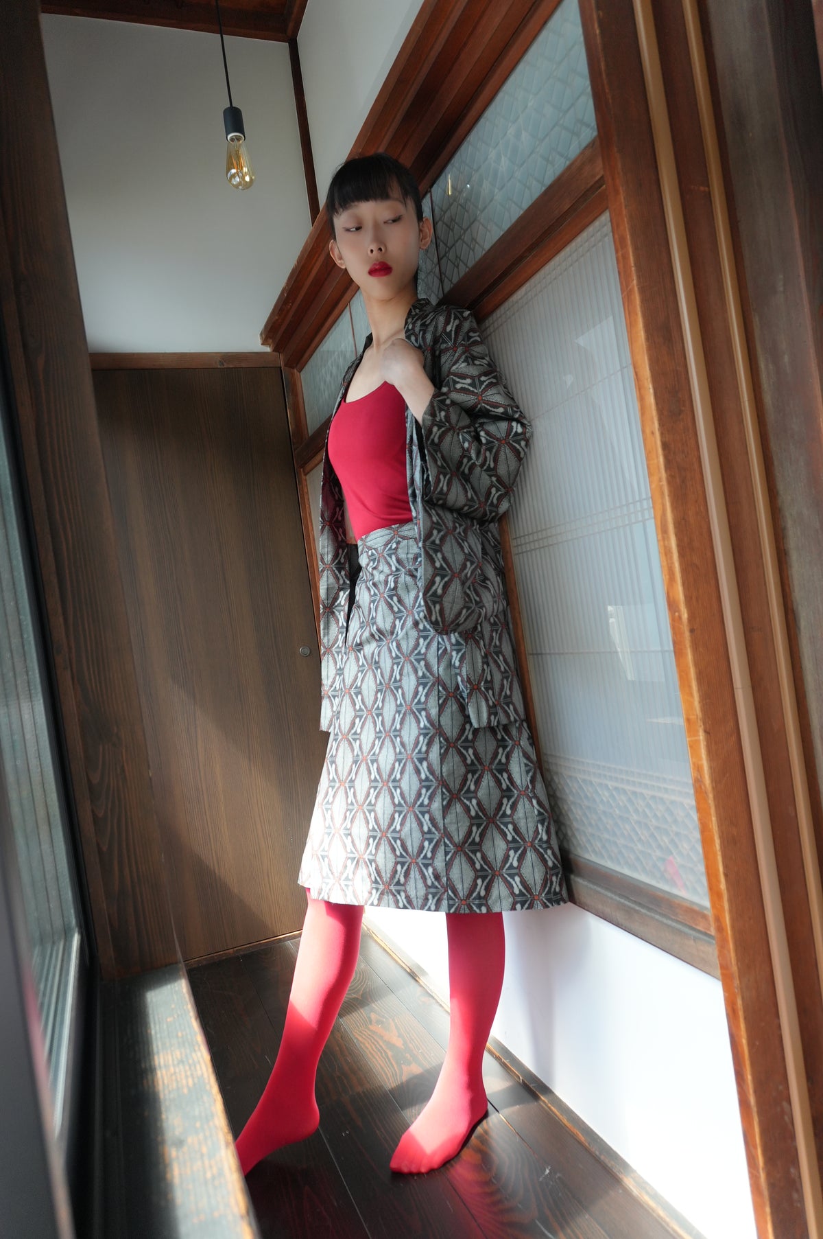 Made to Order — Style "AIC002" — Vintage Tsumugi Haori & Kimono Skirt Set