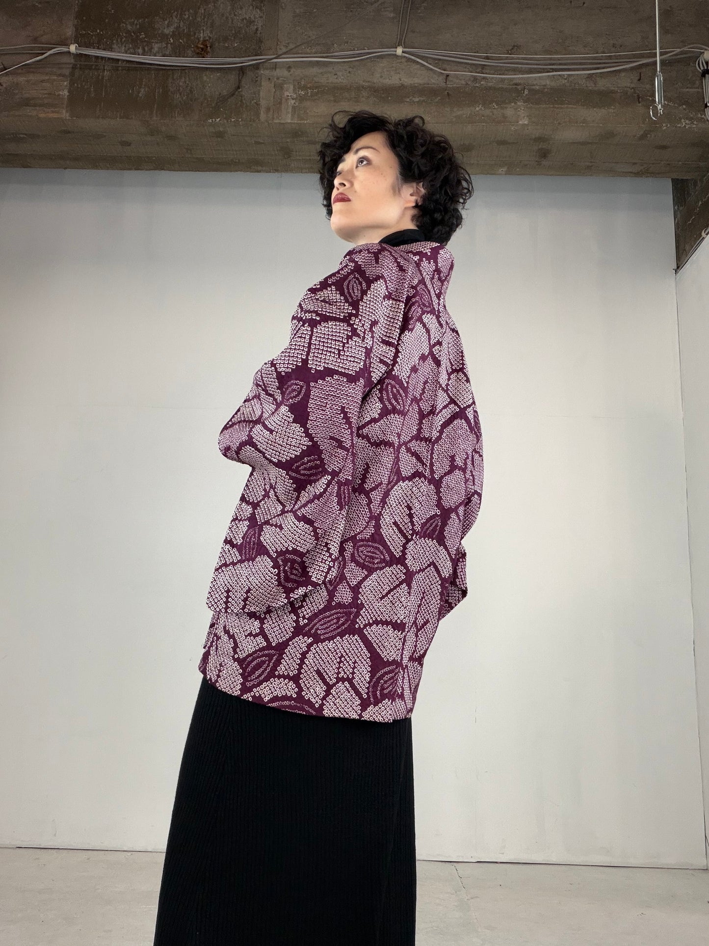 VINTAGE SHIBORI HAORI "SIB127"