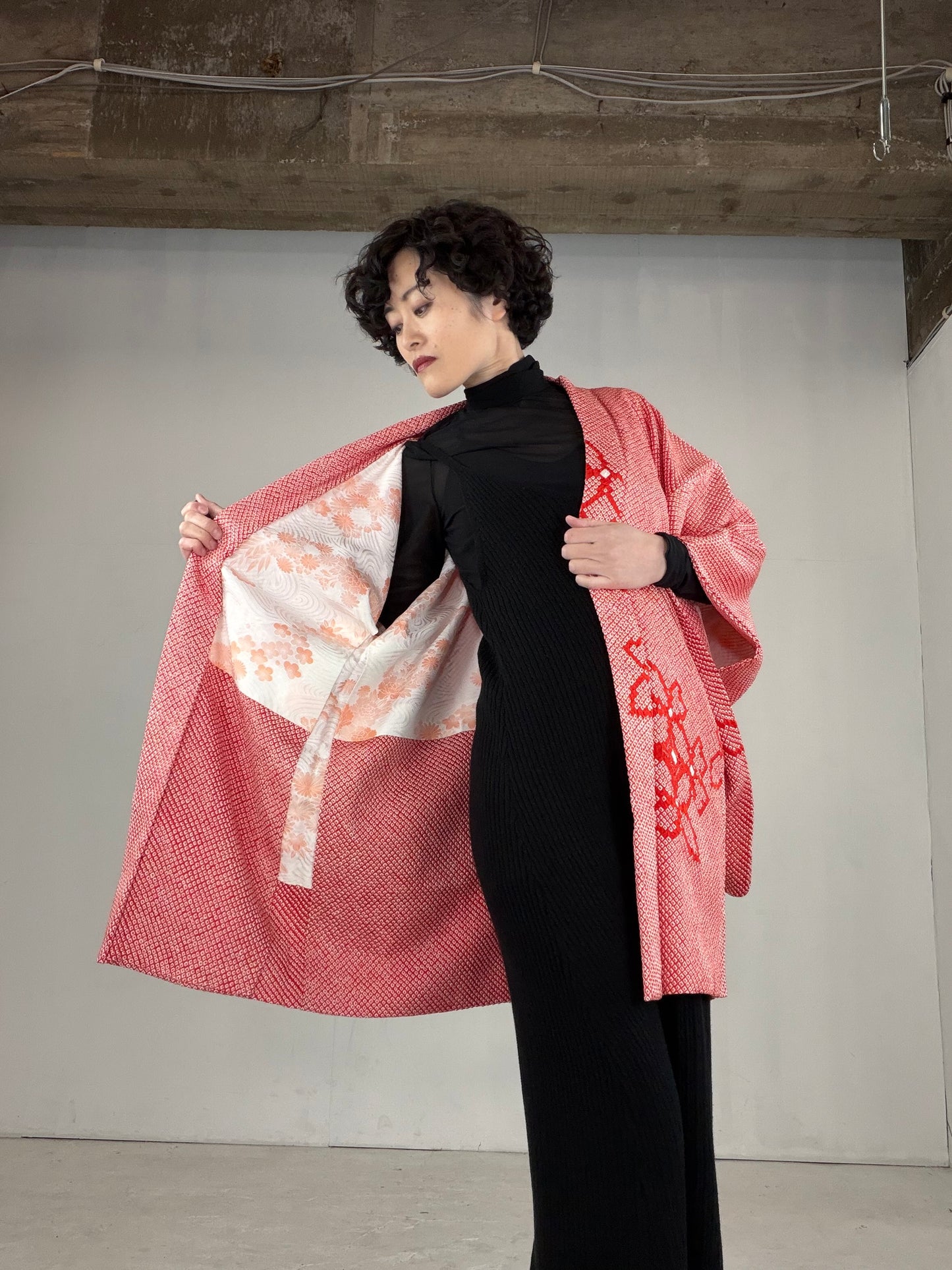 VINTAGE SHIBORI HAORI "SIB121"