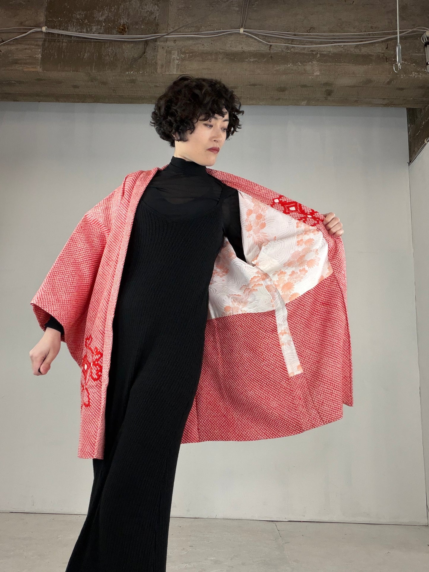 VINTAGE SHIBORI HAORI "SIB121"