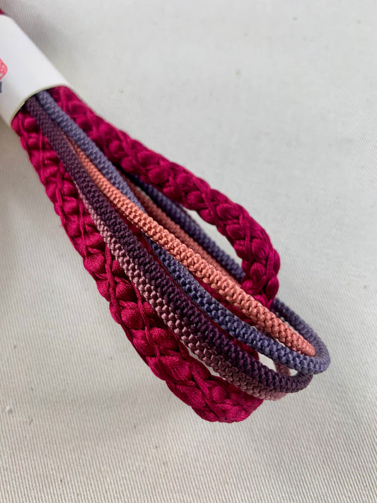 KIMONO OBI Belt Tie Vintage Silk Kimono Cord OBIJIME MIX ”redpink,pink”