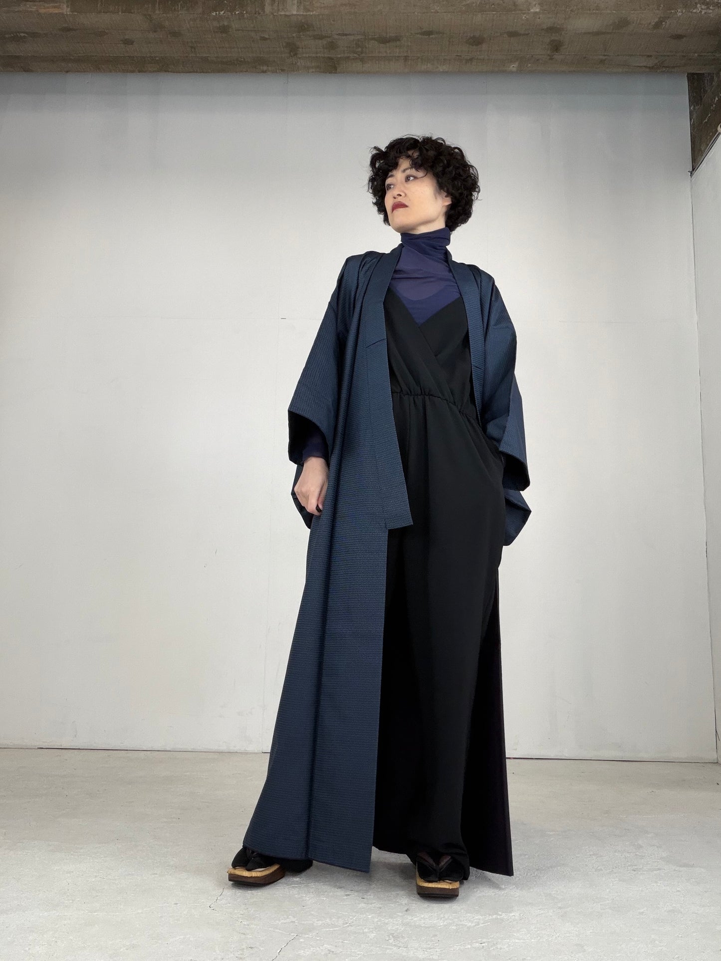 VINTAGE TSUMUGI KIMONO "OSK001"