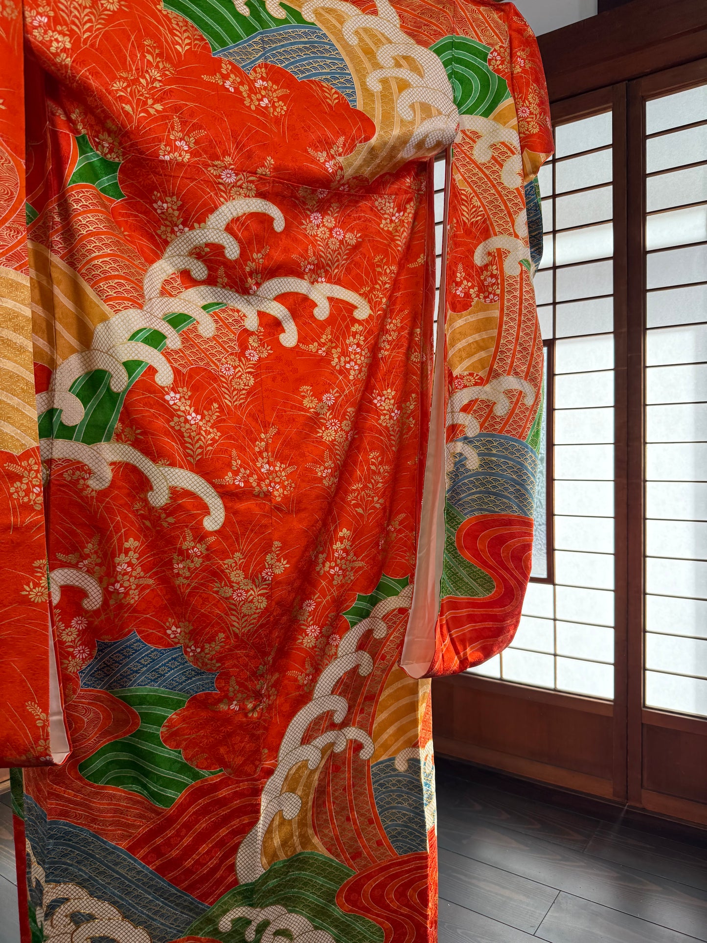 Redefining the Vintage Furisode Collection "shu, gold, nami"