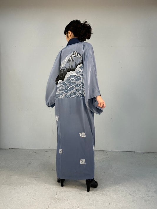 VINTAGE NAGAJYUBAN "yama umi shibori"