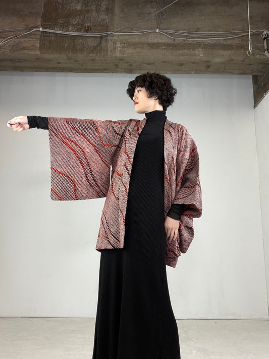 VINTAGE SHIBORI HAORI "SIB120"