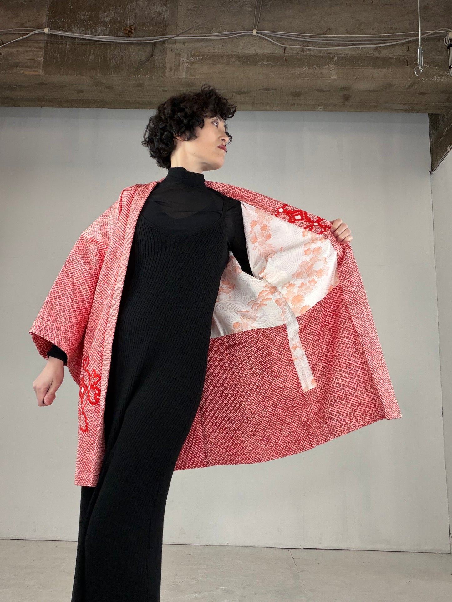 VINTAGE SHIBORI HAORI "SIB121"