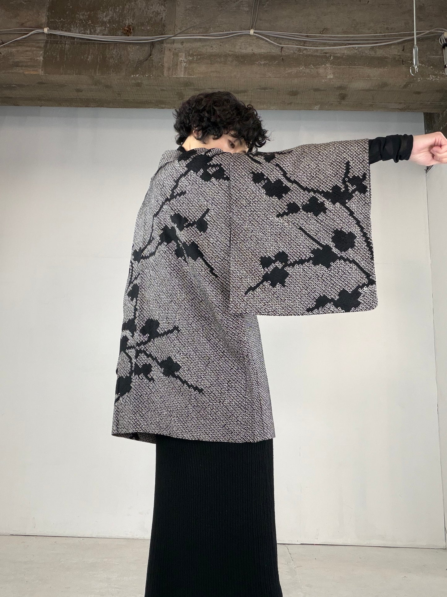VINTAGE SHIBORI HAORI  "SIB129"