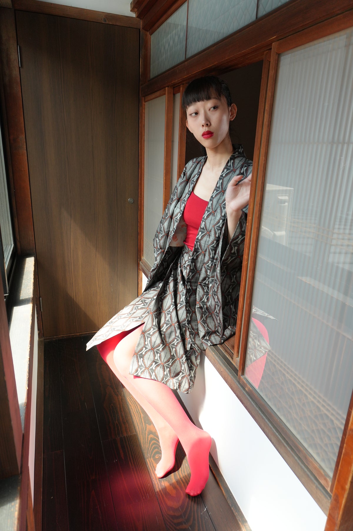 Made to Order — Style "AIC002" — Vintage Tsumugi Haori & Kimono Skirt Set