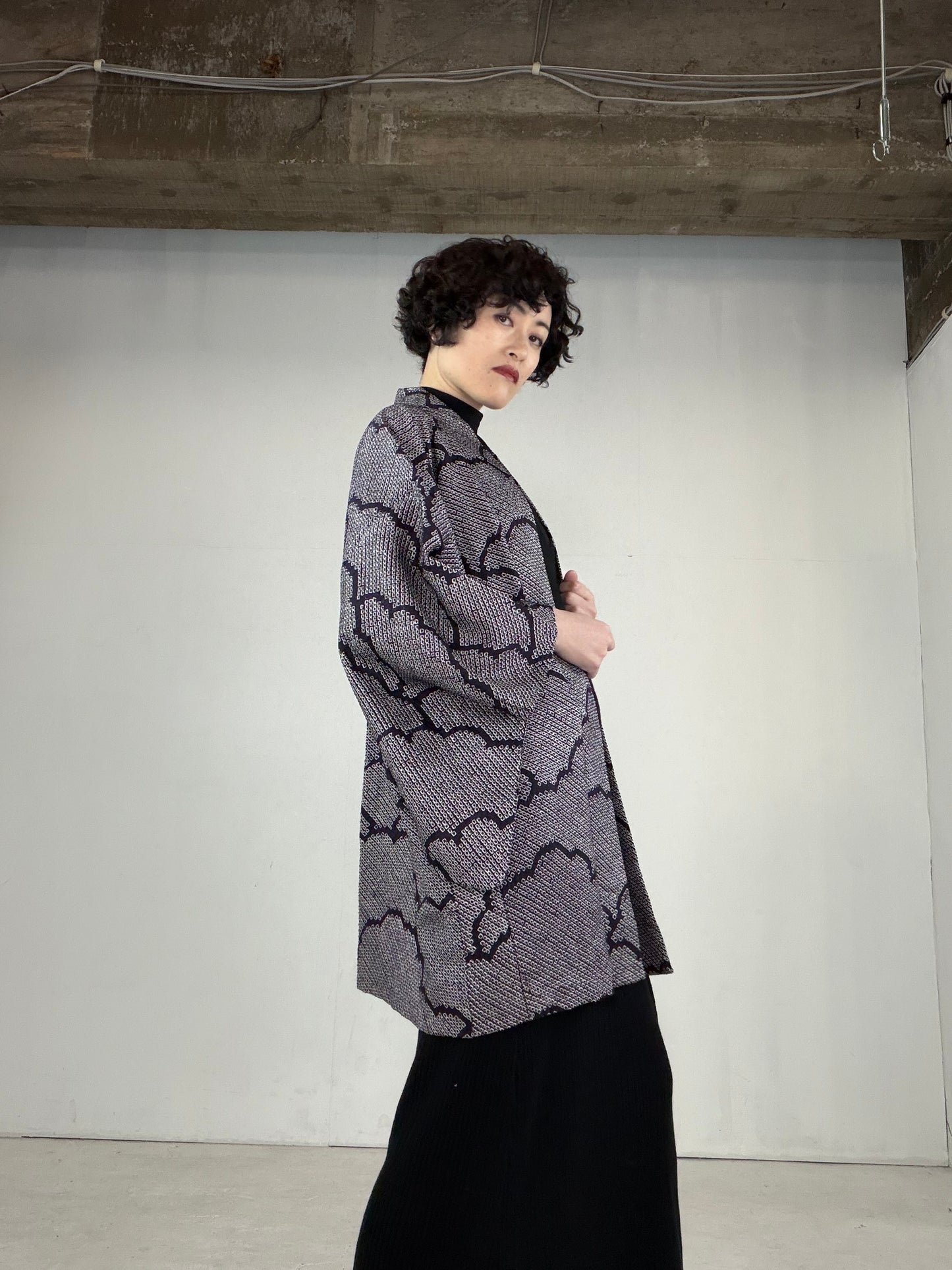 VINTAGE SHIBORI HAORI "SIB128"