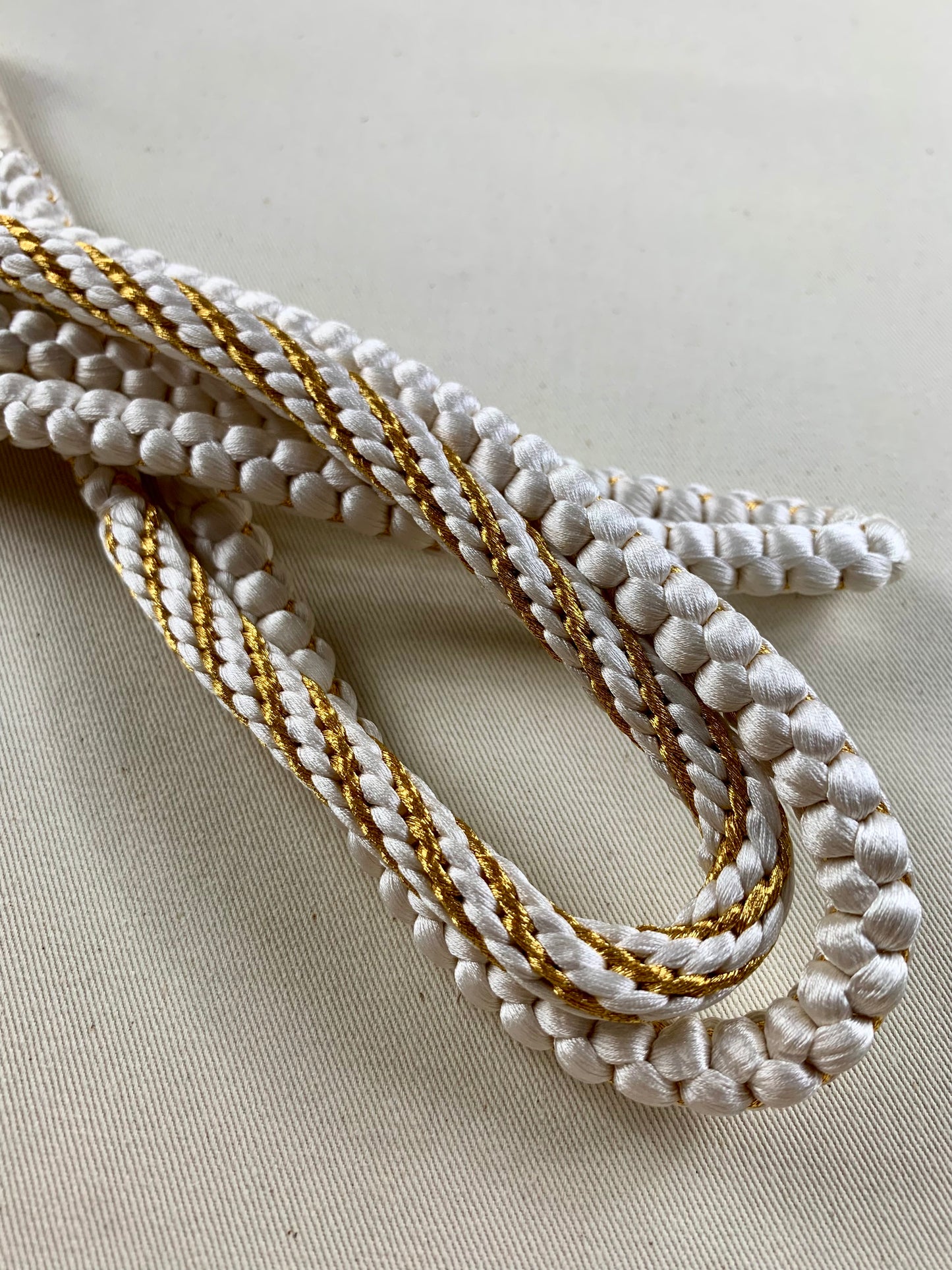 KIMONO OBI Belt Tie Vintage Silk Kimono Cord OBIJIME”gold,white,mix”