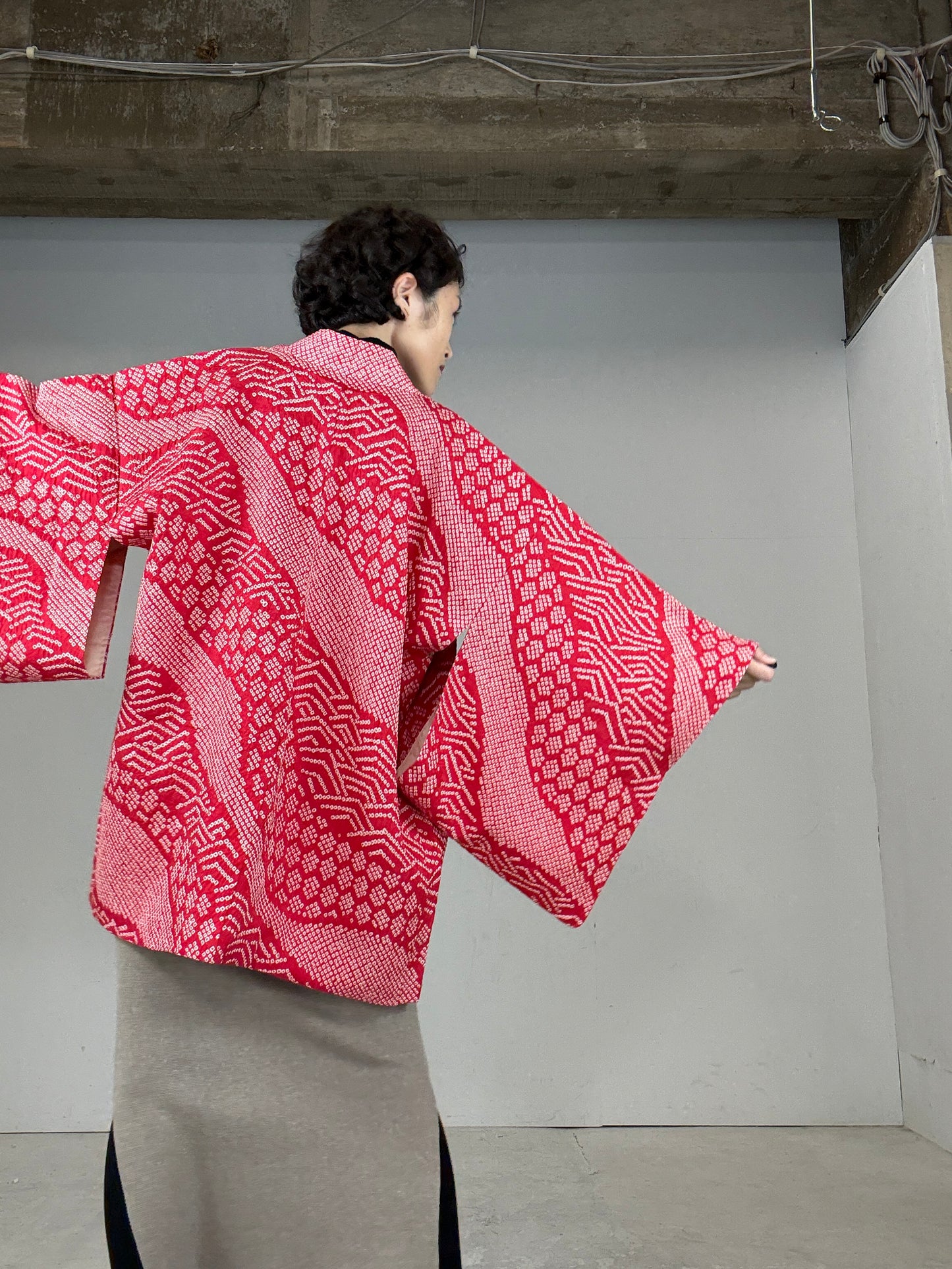 SHIBORI HAORI "ryusui kikkou"