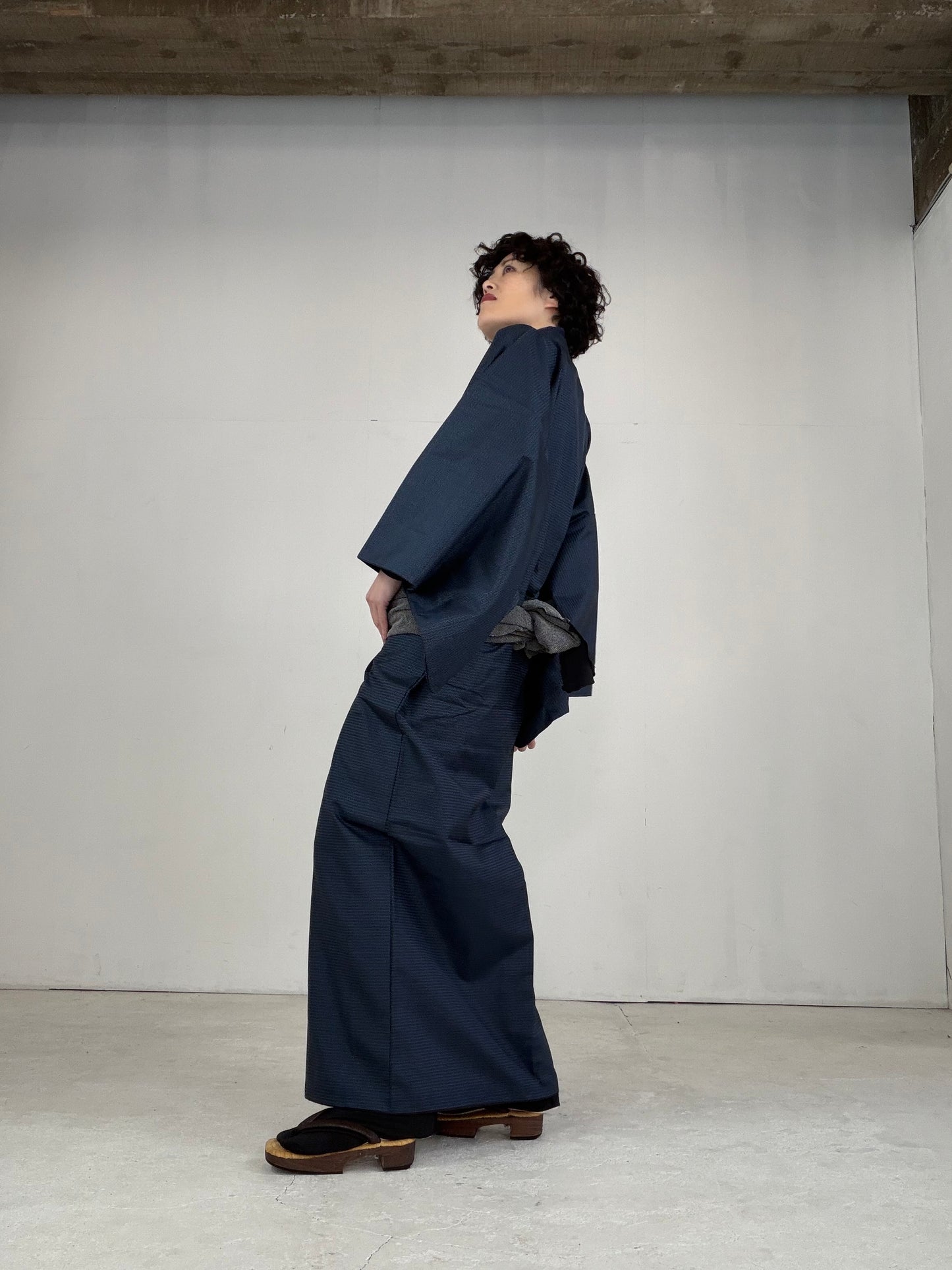 VINTAGE TSUMUGI KIMONO "OSK001"