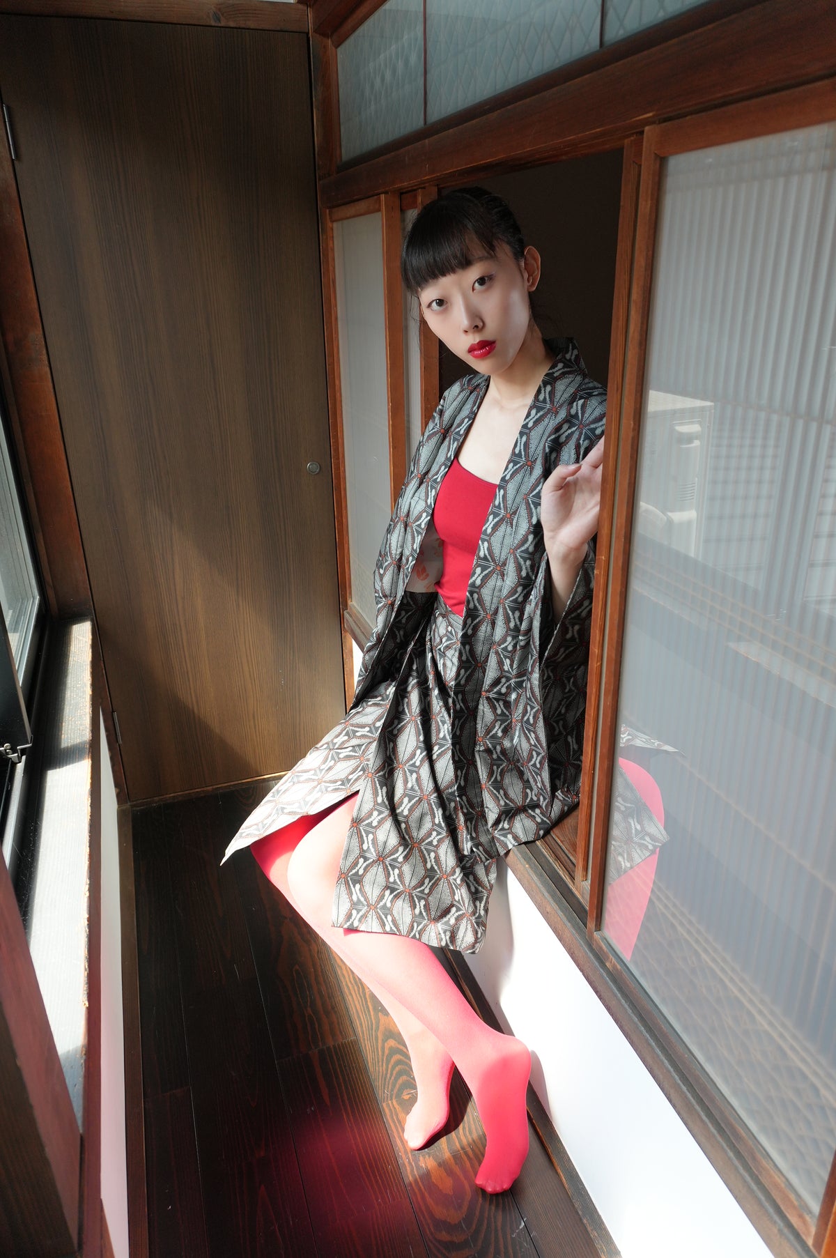 Made to Order — Style "AIC002" — Vintage Tsumugi Haori & Kimono Skirt Set