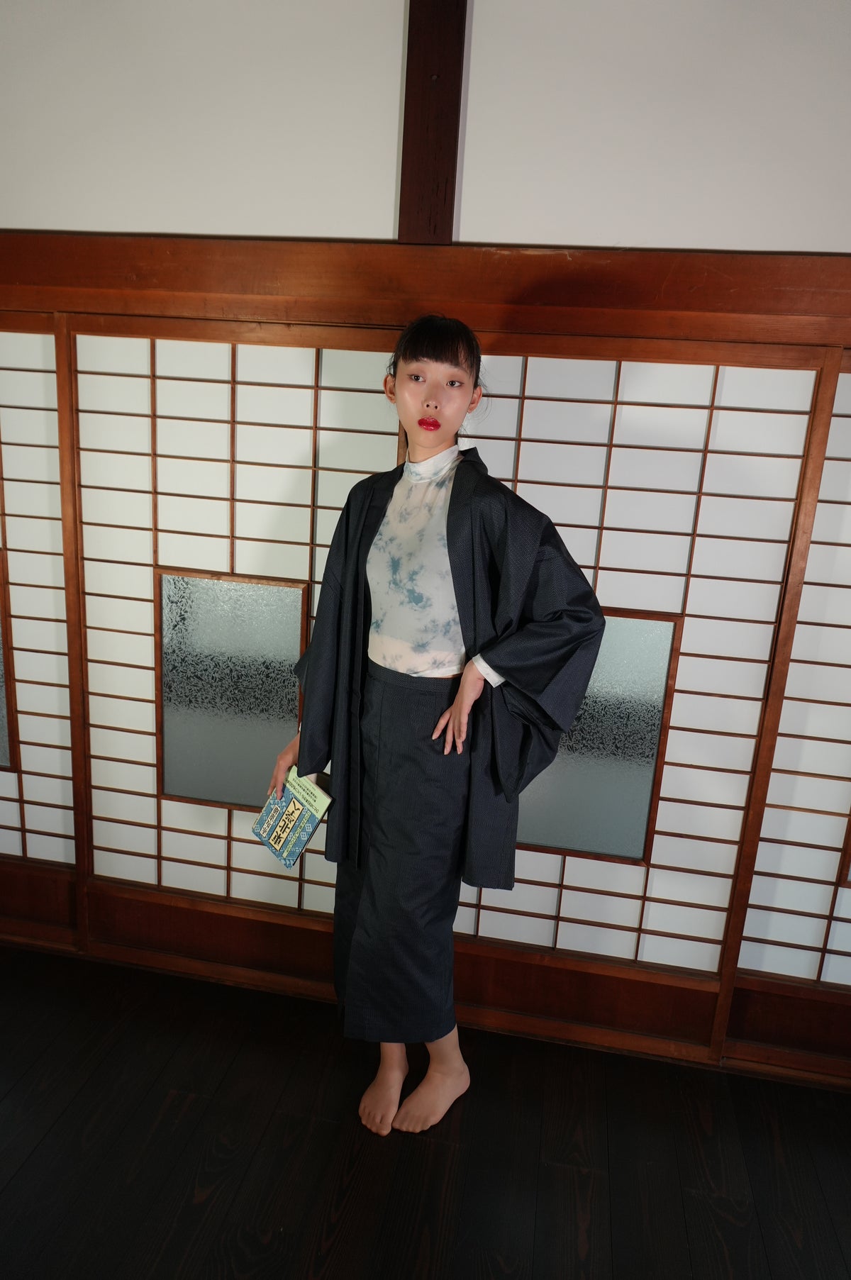 Made to Order — Style "AIC004" — Vintage Tsumugi Haori & Kimono Skirt Set
