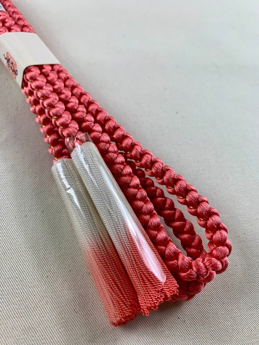 KIMONO OBI Belt Tie Vintage Silk Kimono Cord OBIJIME”pink,gold”