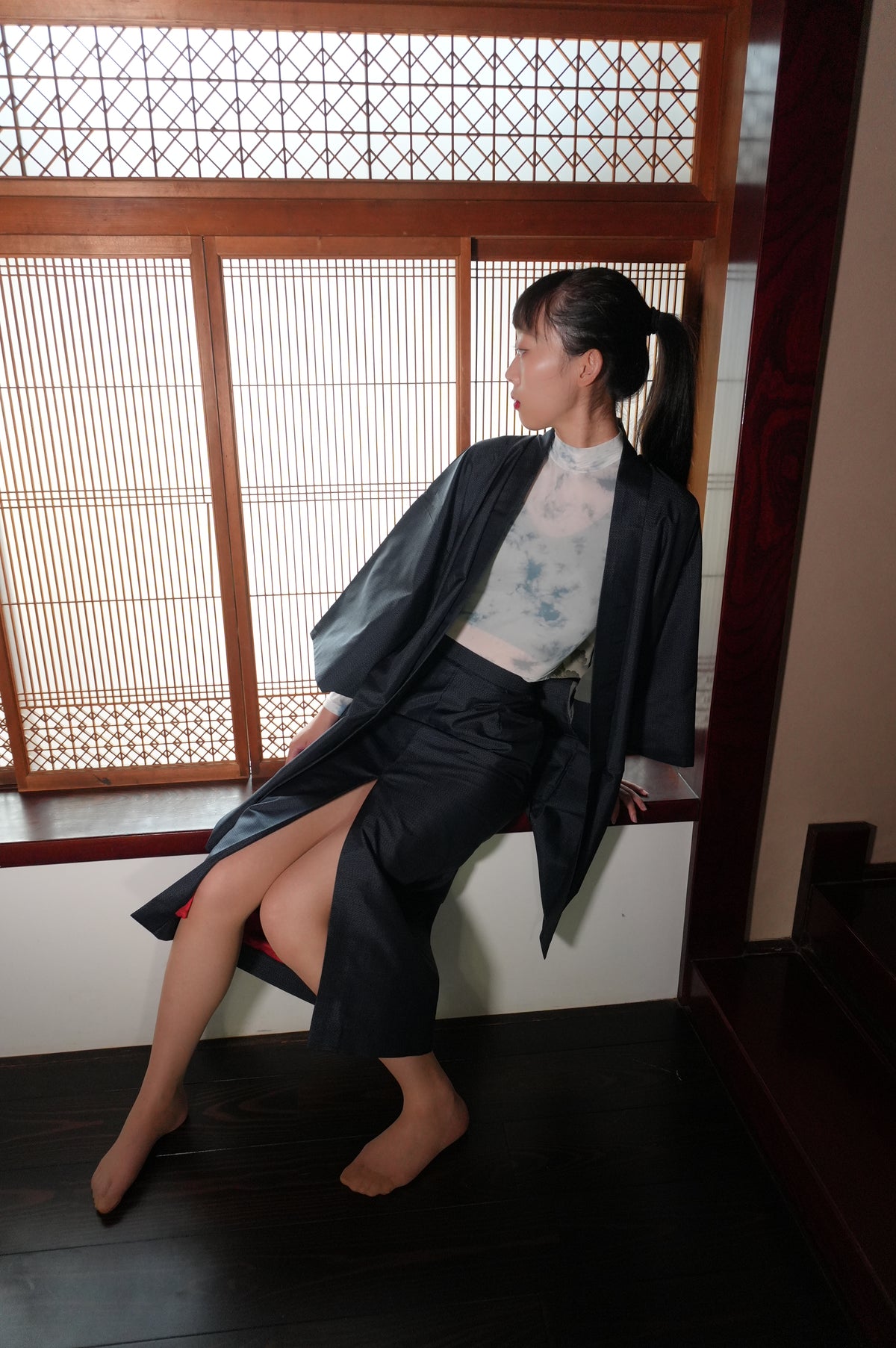 Made to Order — Style "AIC004" — Vintage Tsumugi Haori & Kimono Skirt Set