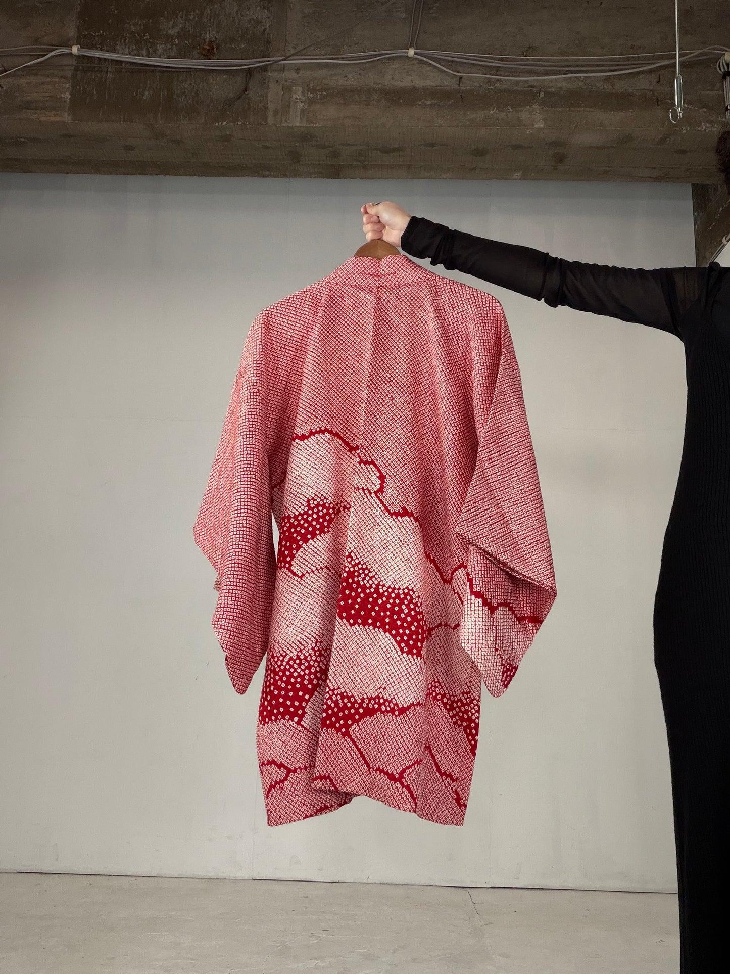 VINTAGE SHIBORI HAORI "SIB124" *damage