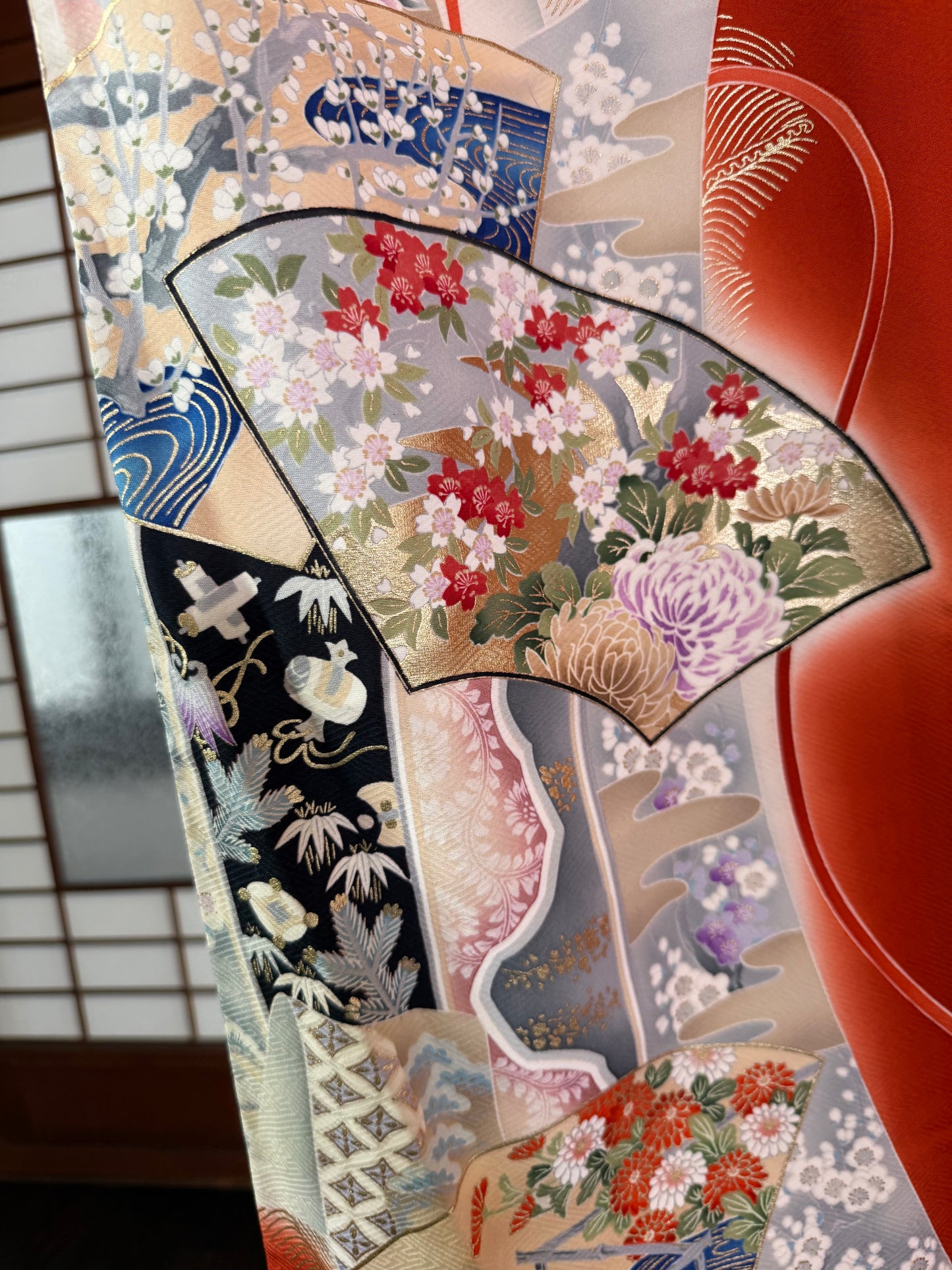Redefining the Vintage Furisode Collection "shu, ougi" :damage