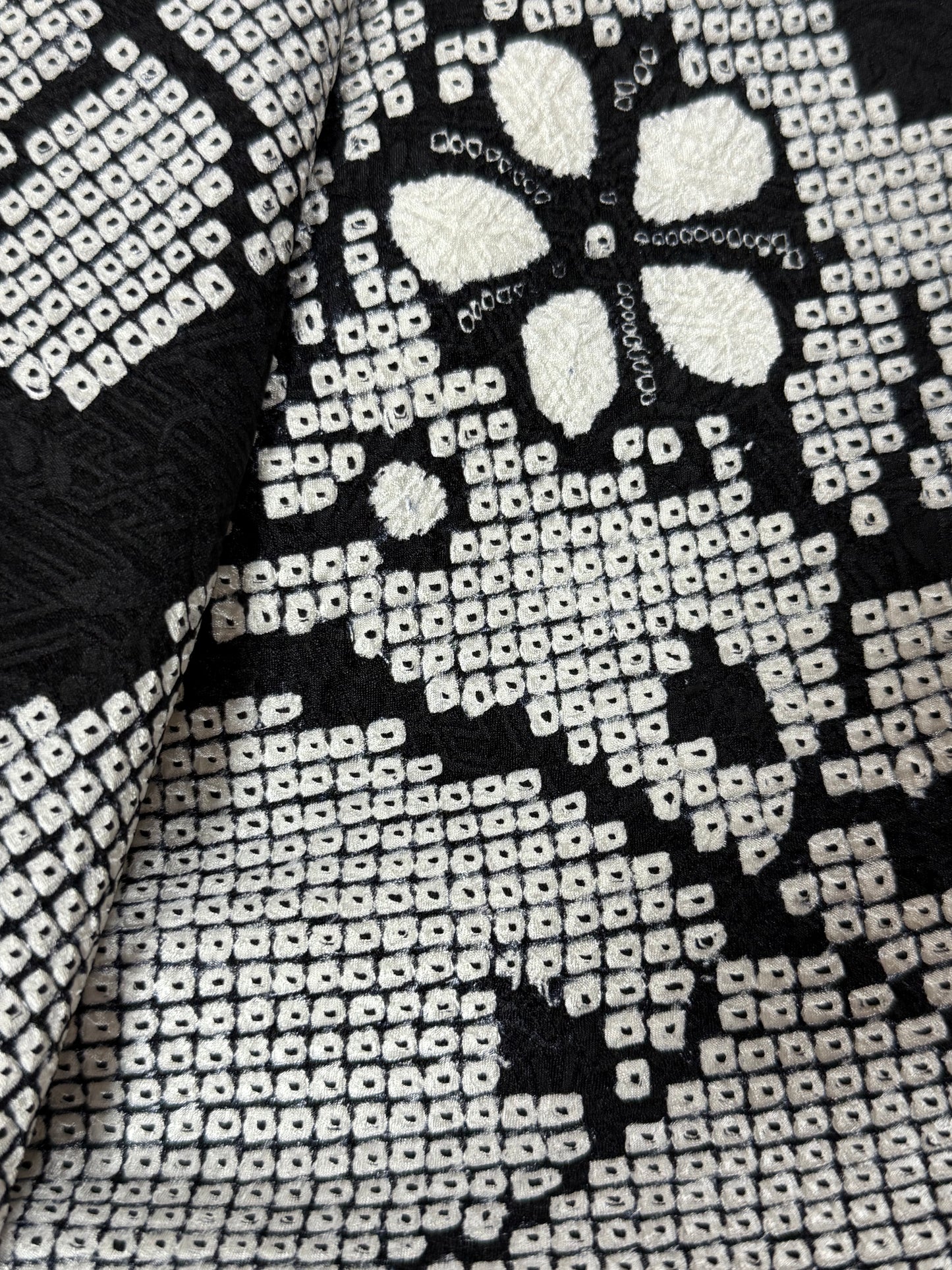 Redefining the Vintage Komon Collection "shibori, black, gold-kamon"
