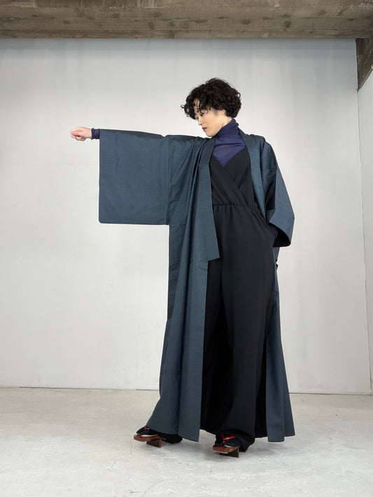 VINTAGE TSUMUGI KIMONO "OSK002"