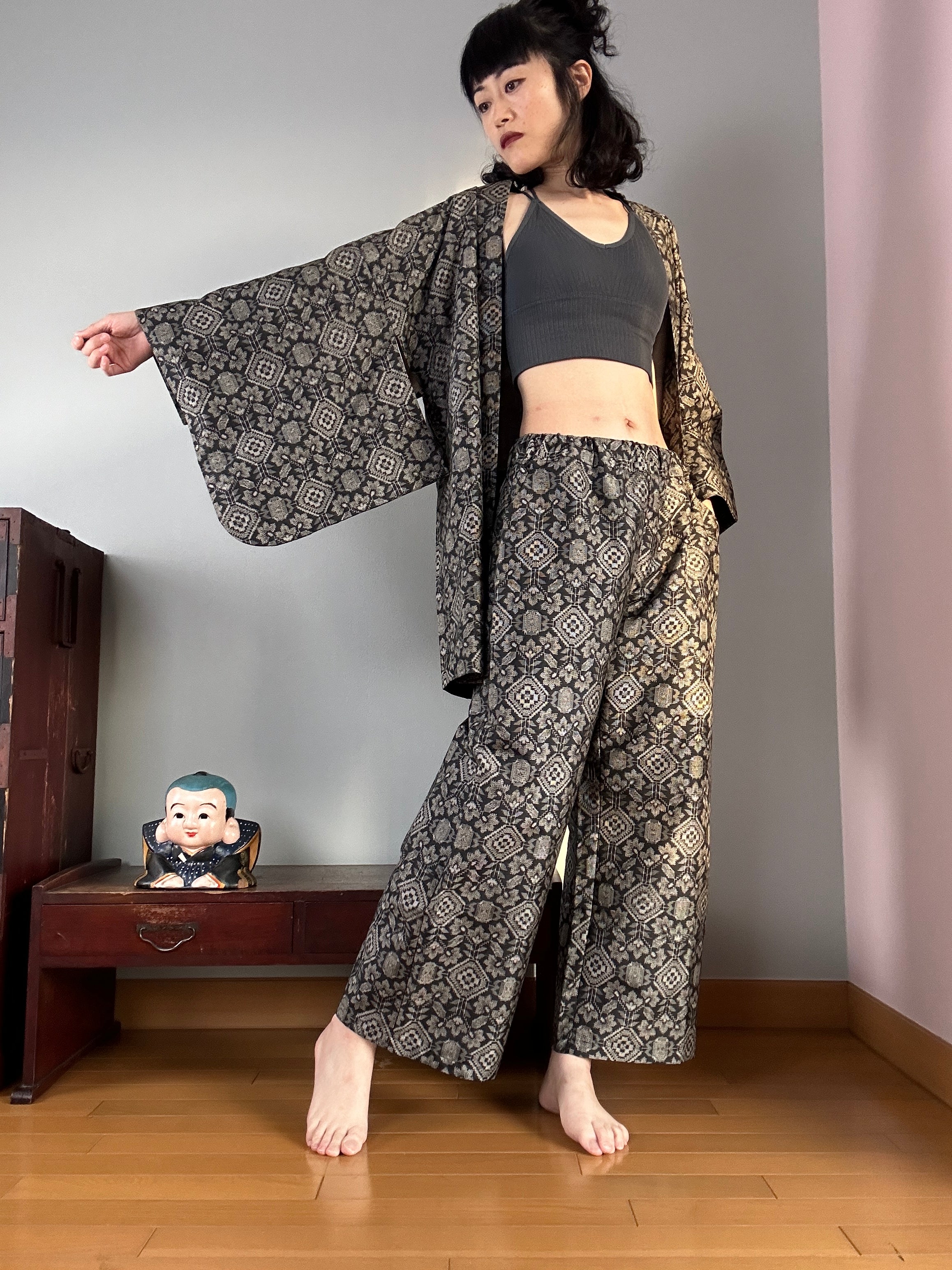 Buy TA0 Kung Fu Pants Martial Arts Kimono for Men and Women, Wing Chun  Trousers Cotton 100%, Wing Chun Black, XX-Large at Amazon.in