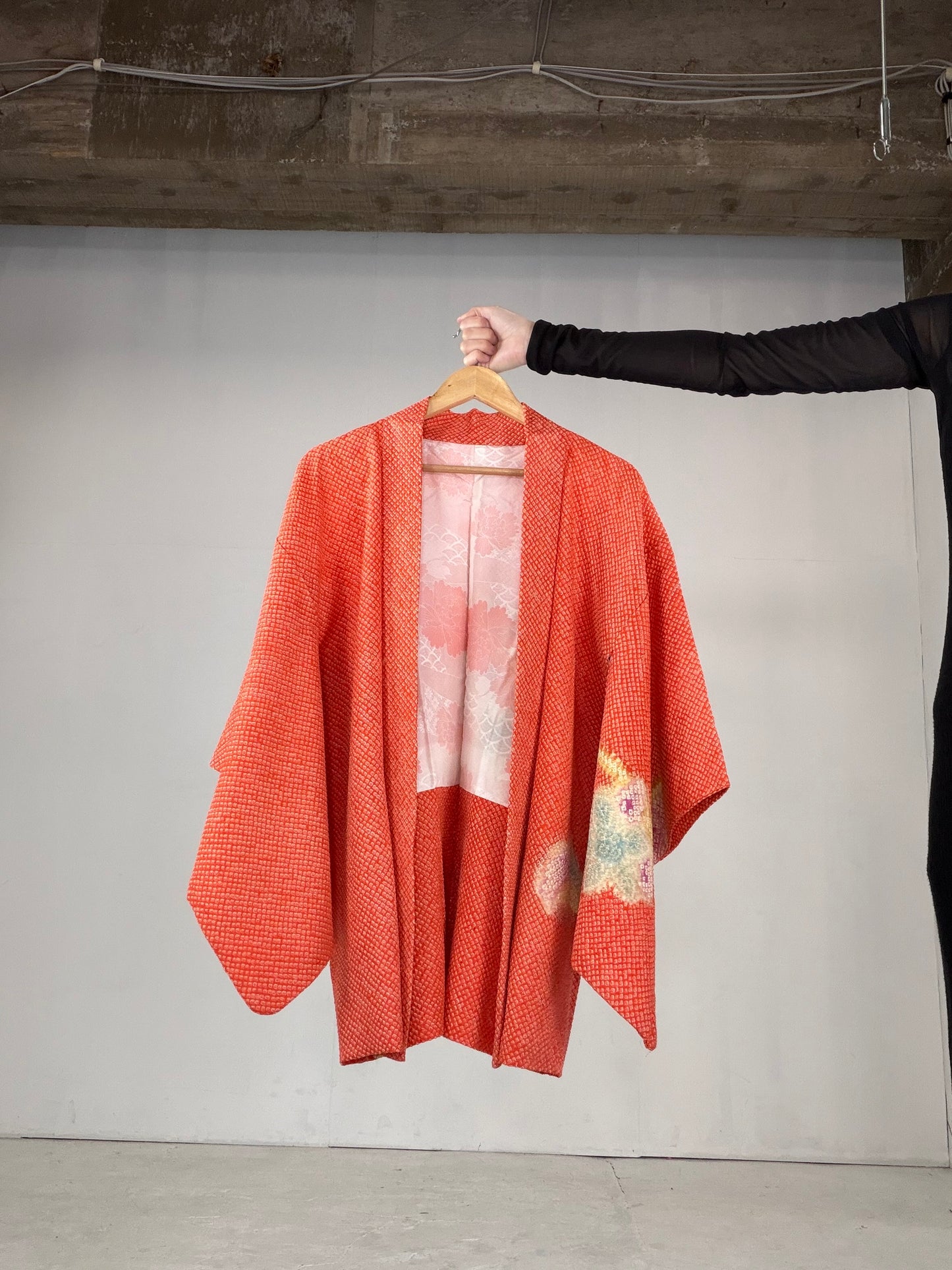 VINTAGE SHIBORI HAORI "SIB122" *high-damage