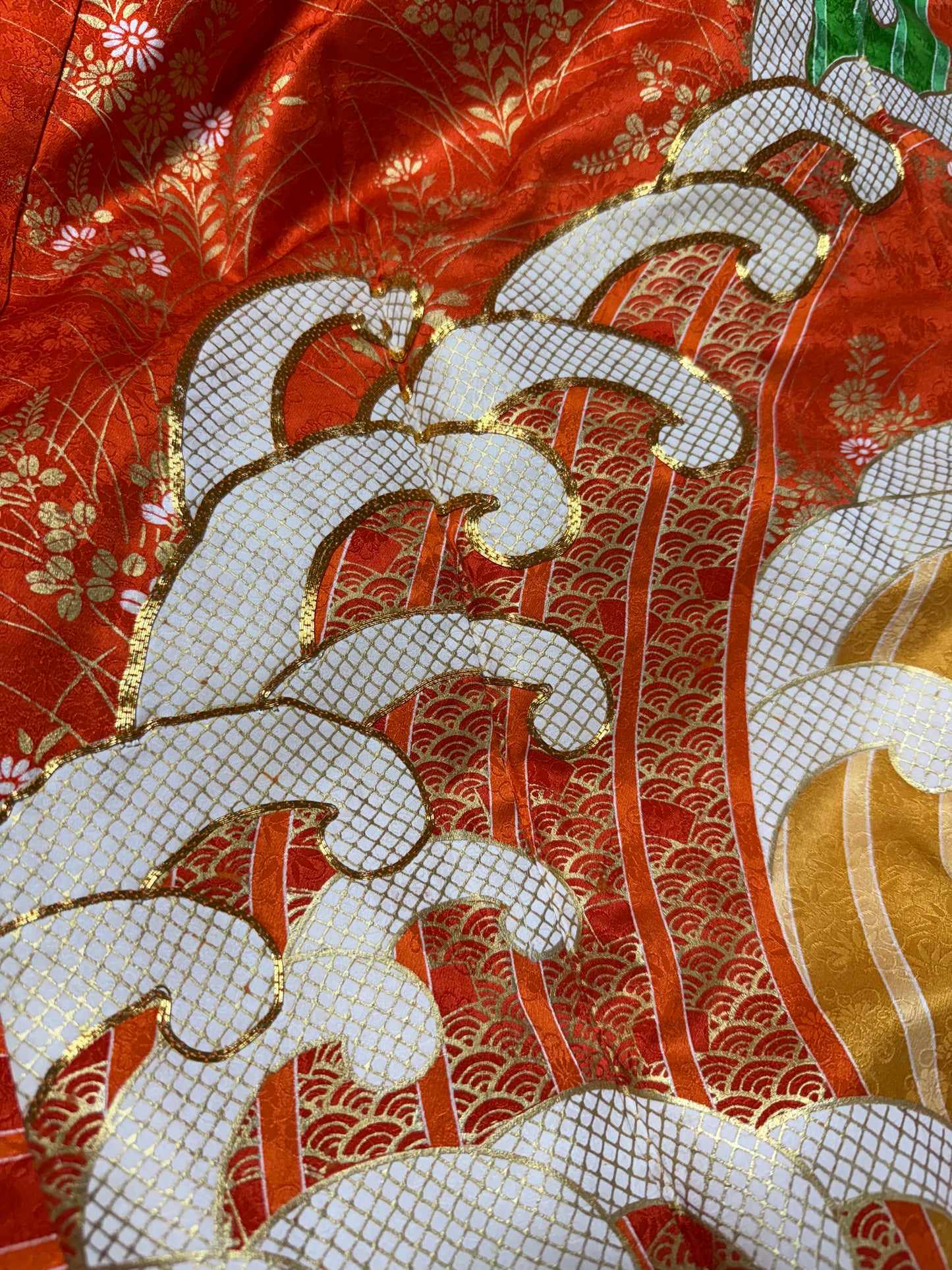 Redefining the Vintage Furisode Collection "shu, gold, nami"