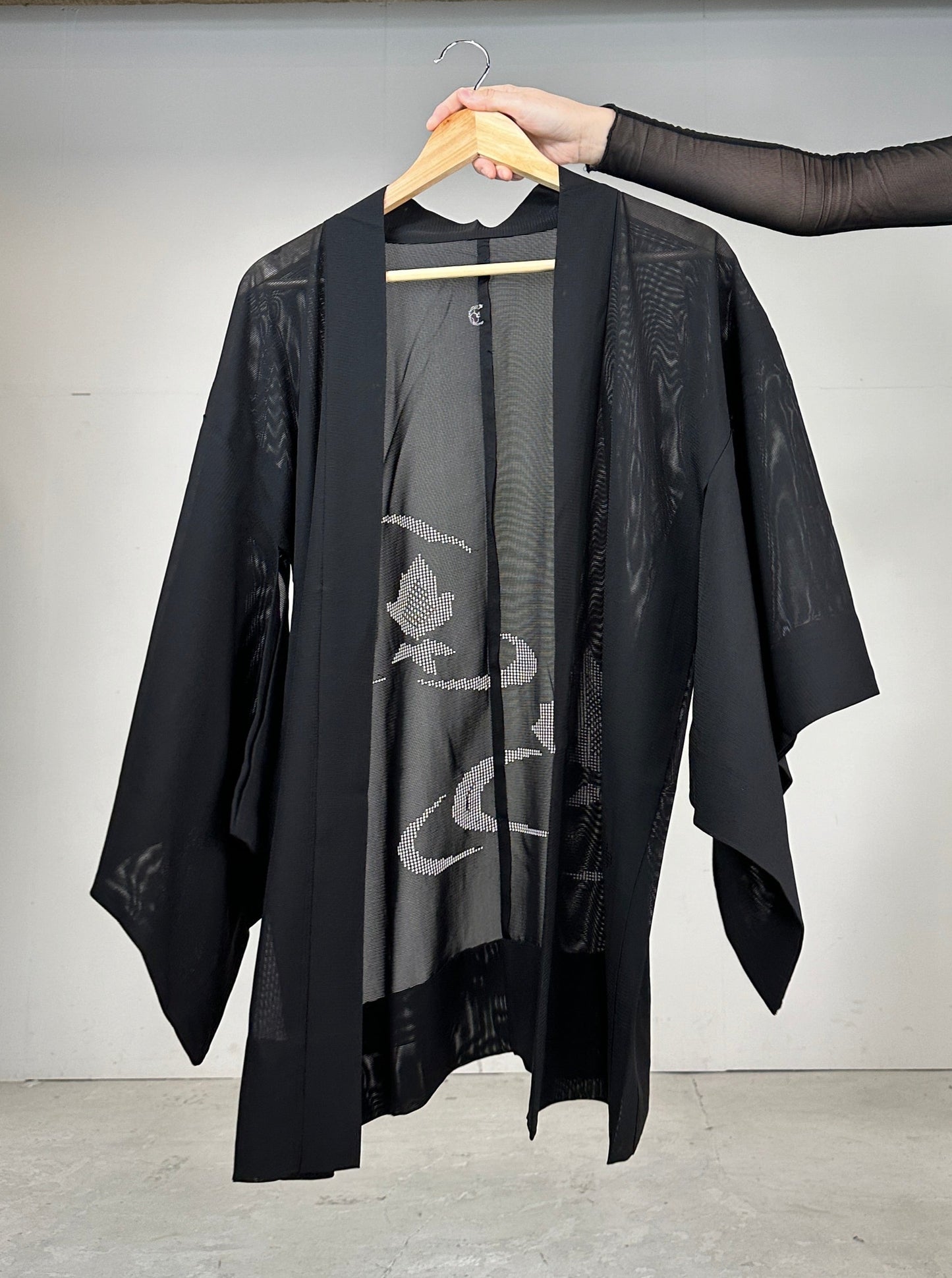 BLACK HAORI SHEER “ro_sukashi"