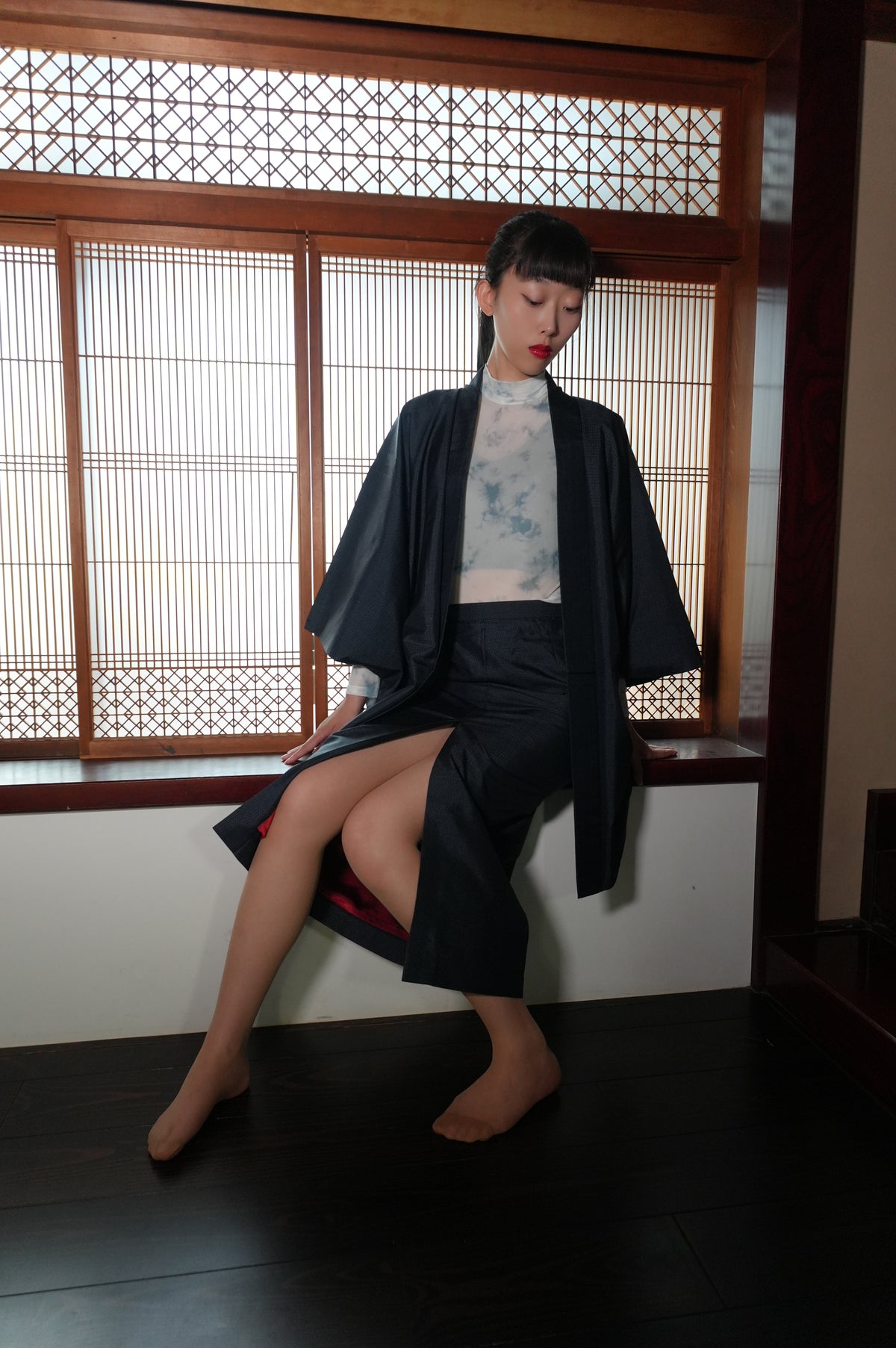 Made to Order — Style "AIC004" — Vintage Tsumugi Haori & Kimono Skirt Set