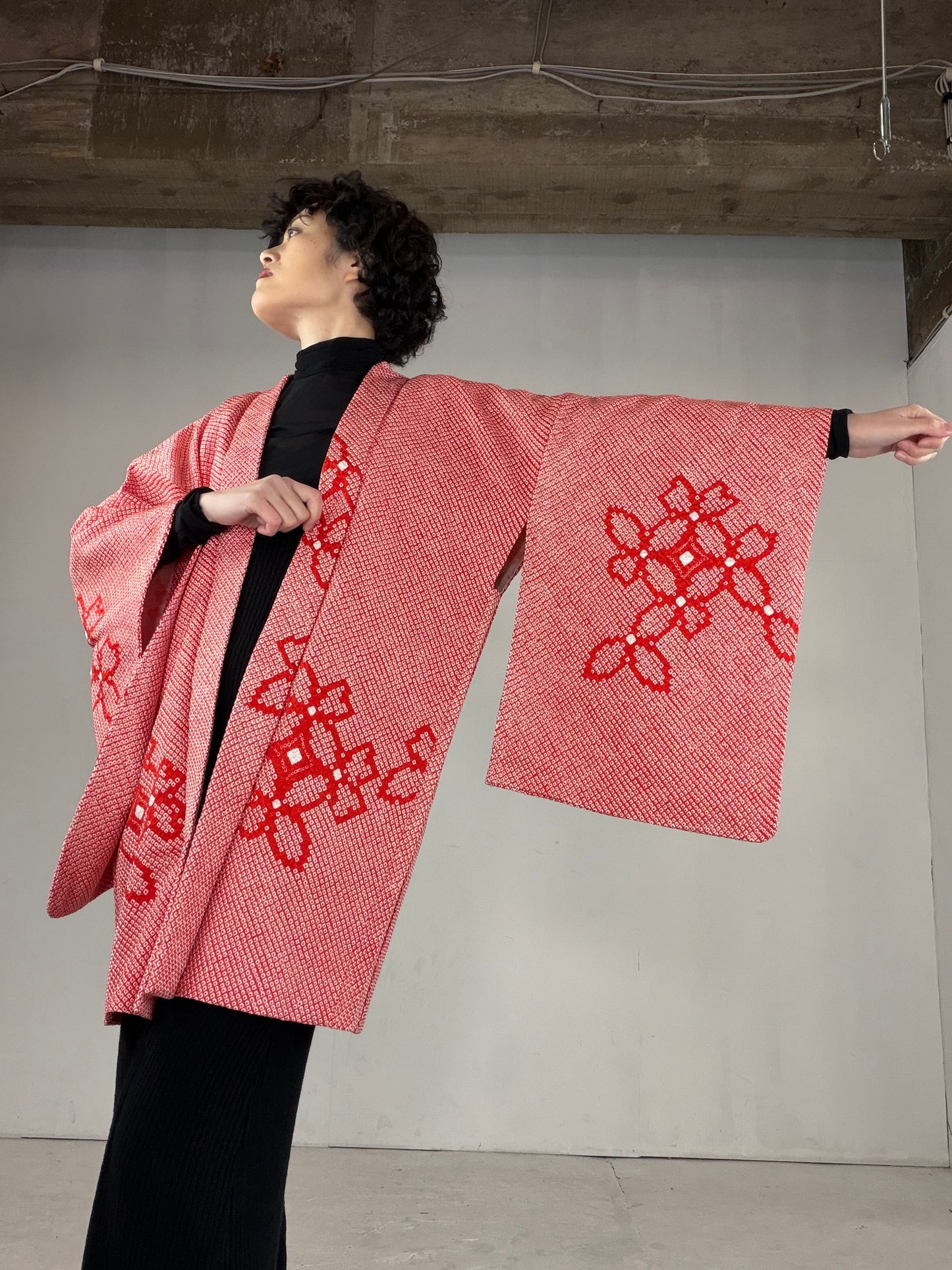 VINTAGE SHIBORI HAORI "SIB121"