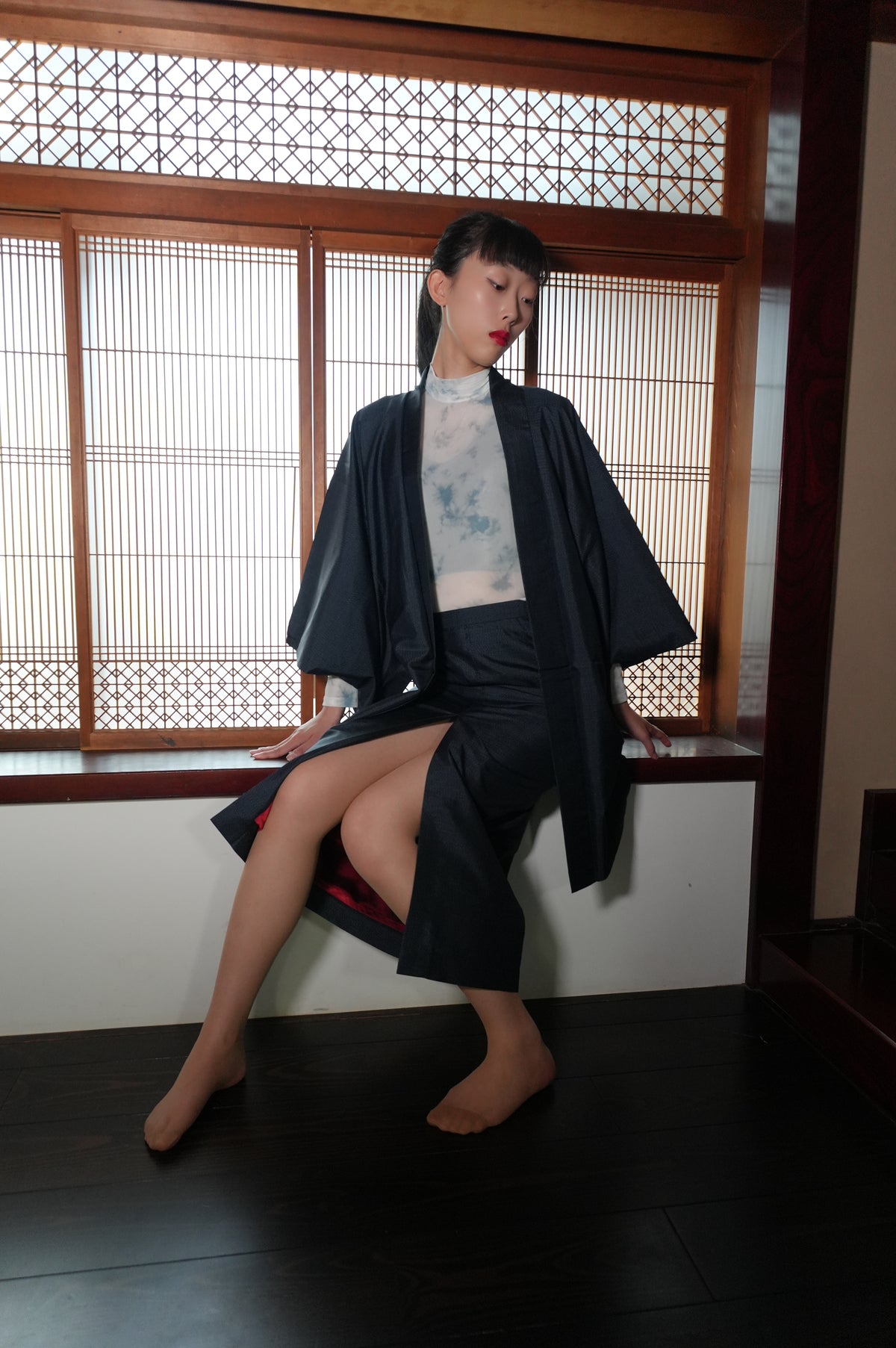 Made to Order — Style "AIC004" — Vintage Tsumugi Haori & Kimono Skirt Set