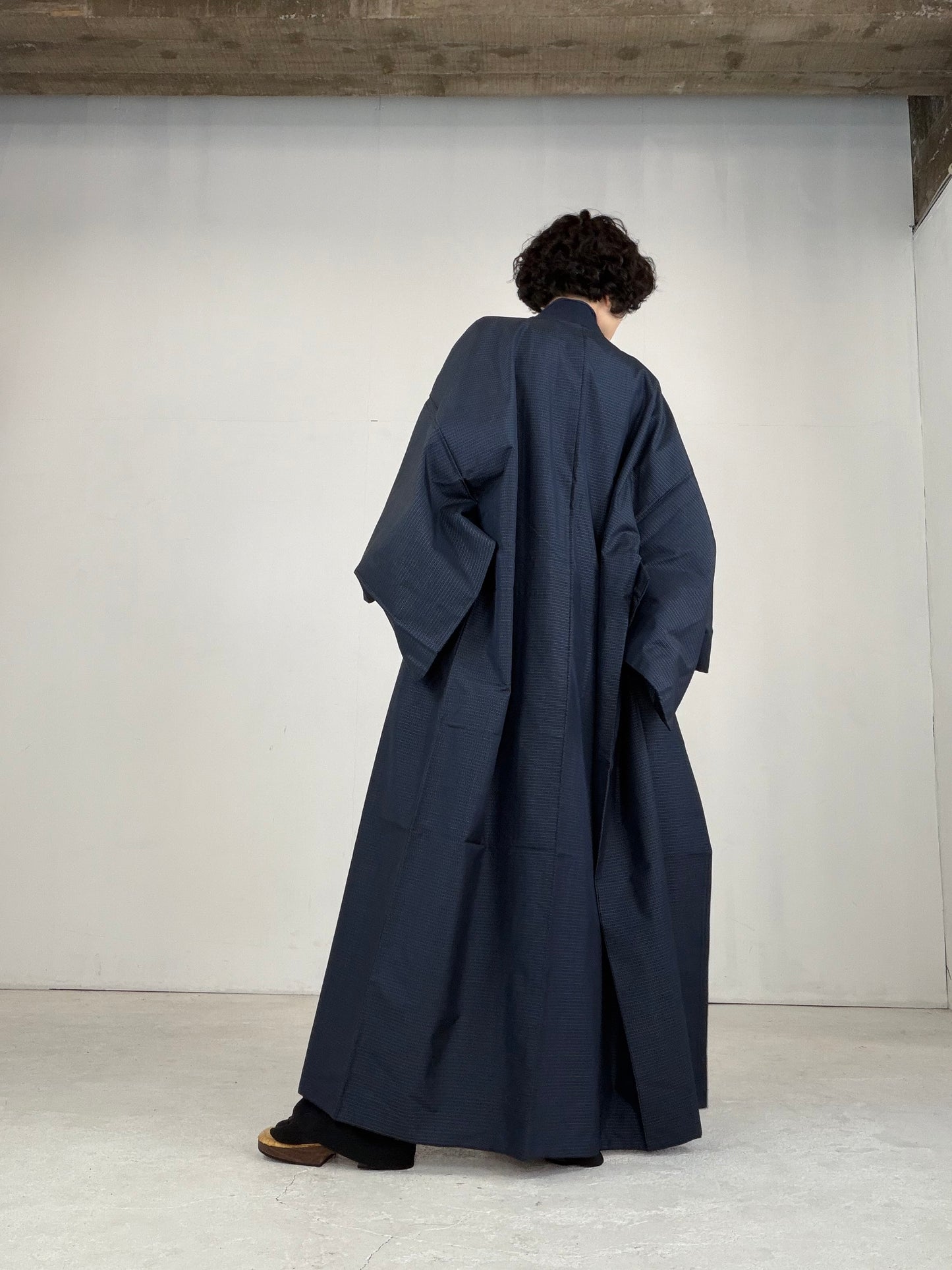 VINTAGE TSUMUGI KIMONO "OSK004"