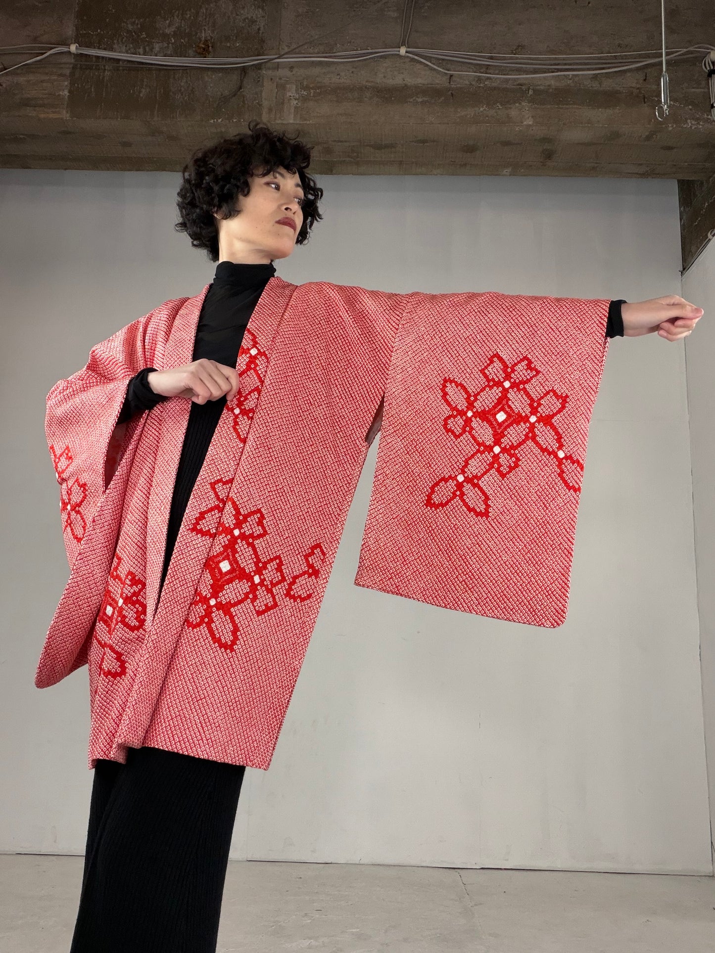 VINTAGE SHIBORI HAORI "SIB121"