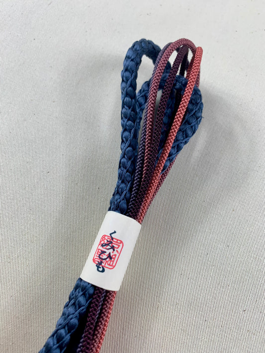 KIMONO OBI Belt Tie Vintage Silk Kimono Cord OBIJIME MIX”Blue,pink”