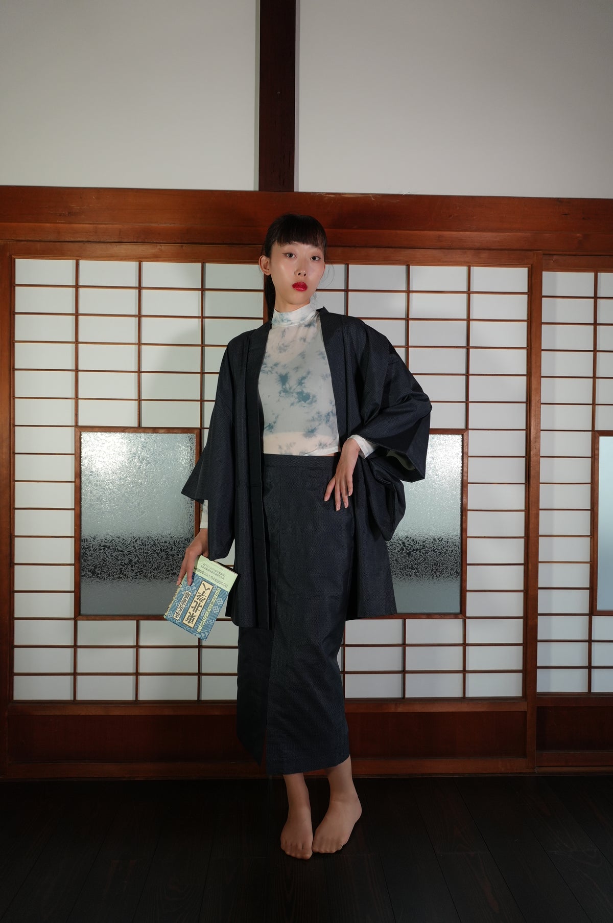 Made to Order — Style "AIC004" — Vintage Tsumugi Haori & Kimono Skirt Set