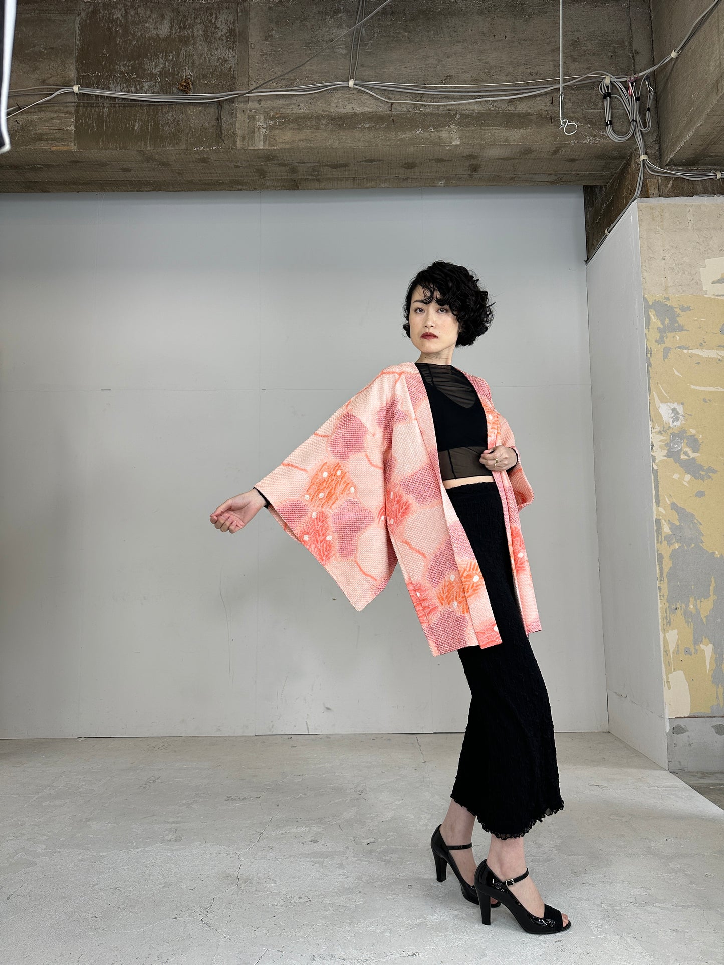 VINTAGE SHIBORI HAORI momoiro