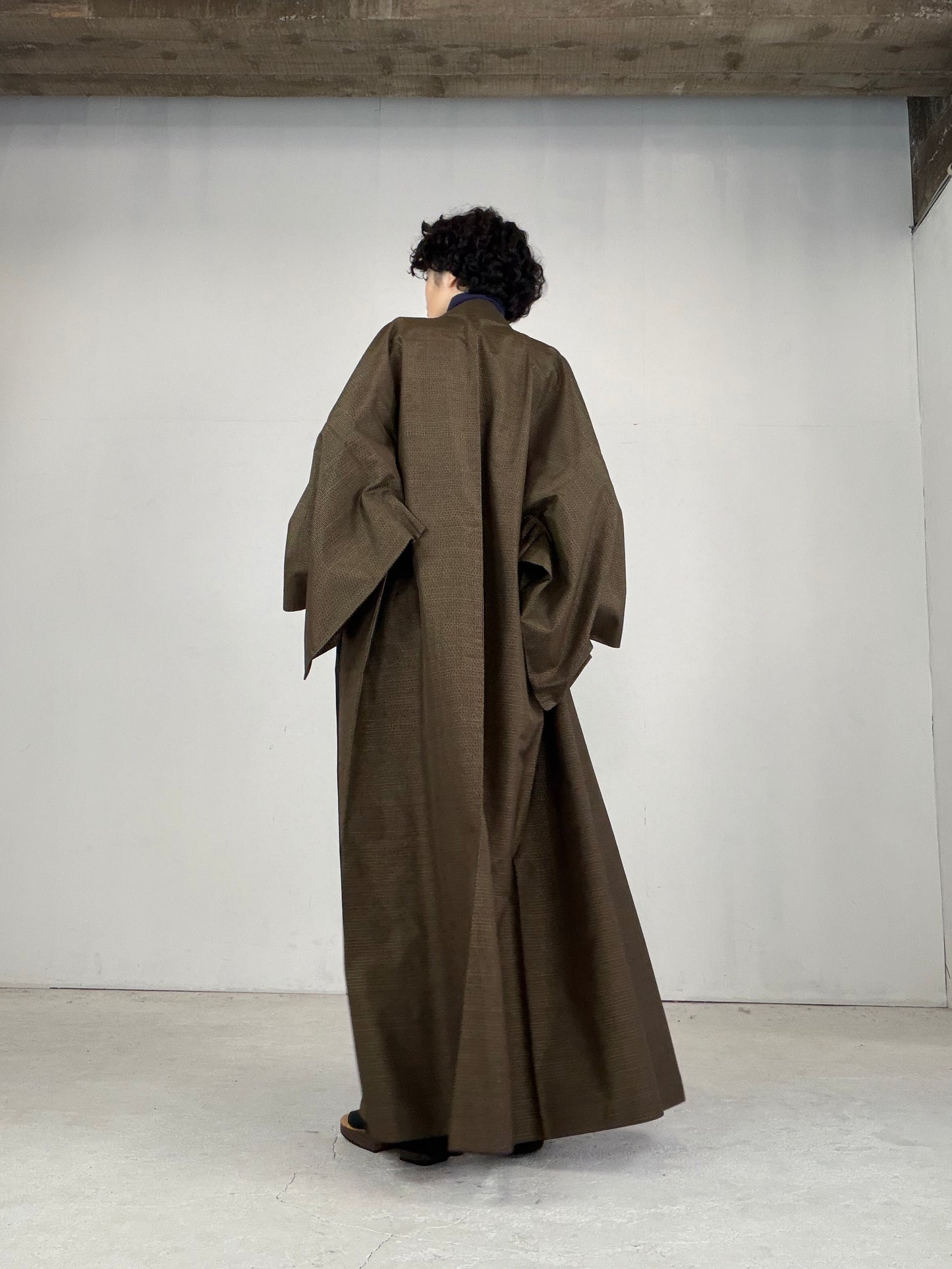VINTAGE TSUMUGI KIMONO "OSK003"