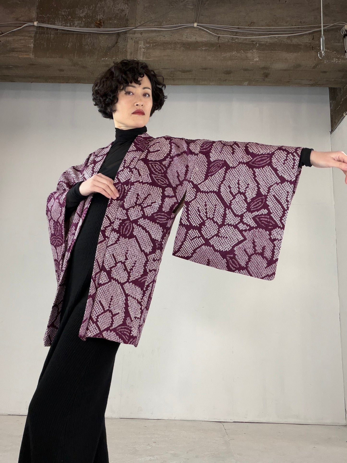 VINTAGE SHIBORI HAORI "SIB127"