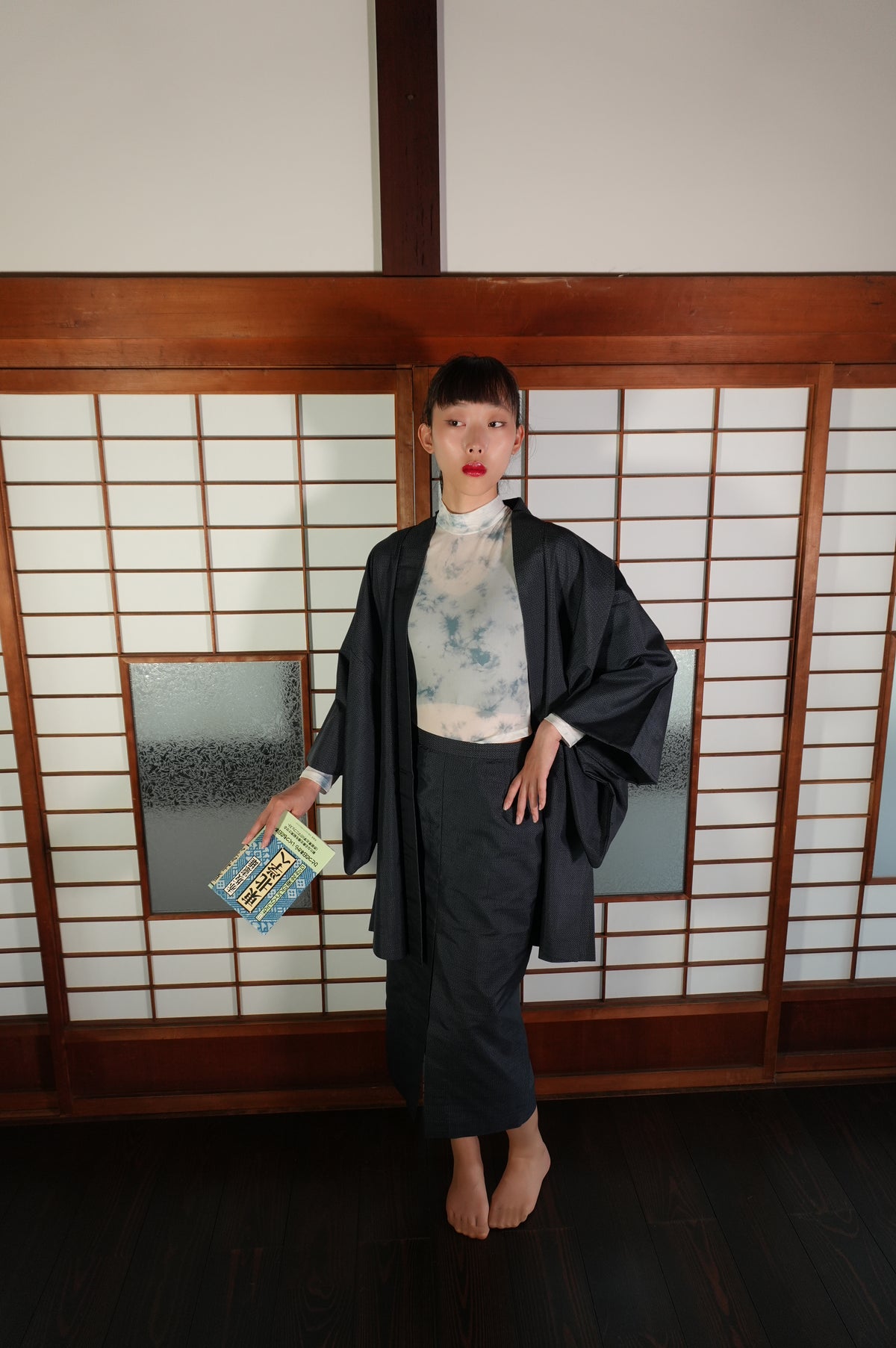 Made to Order — Style "AIC004" — Vintage Tsumugi Haori & Kimono Skirt Set