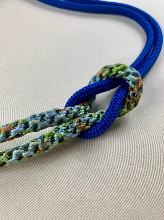 KIMONO OBI Belt Tie Vintage Silk Kimono Cord OBIJIME "bule, grad"