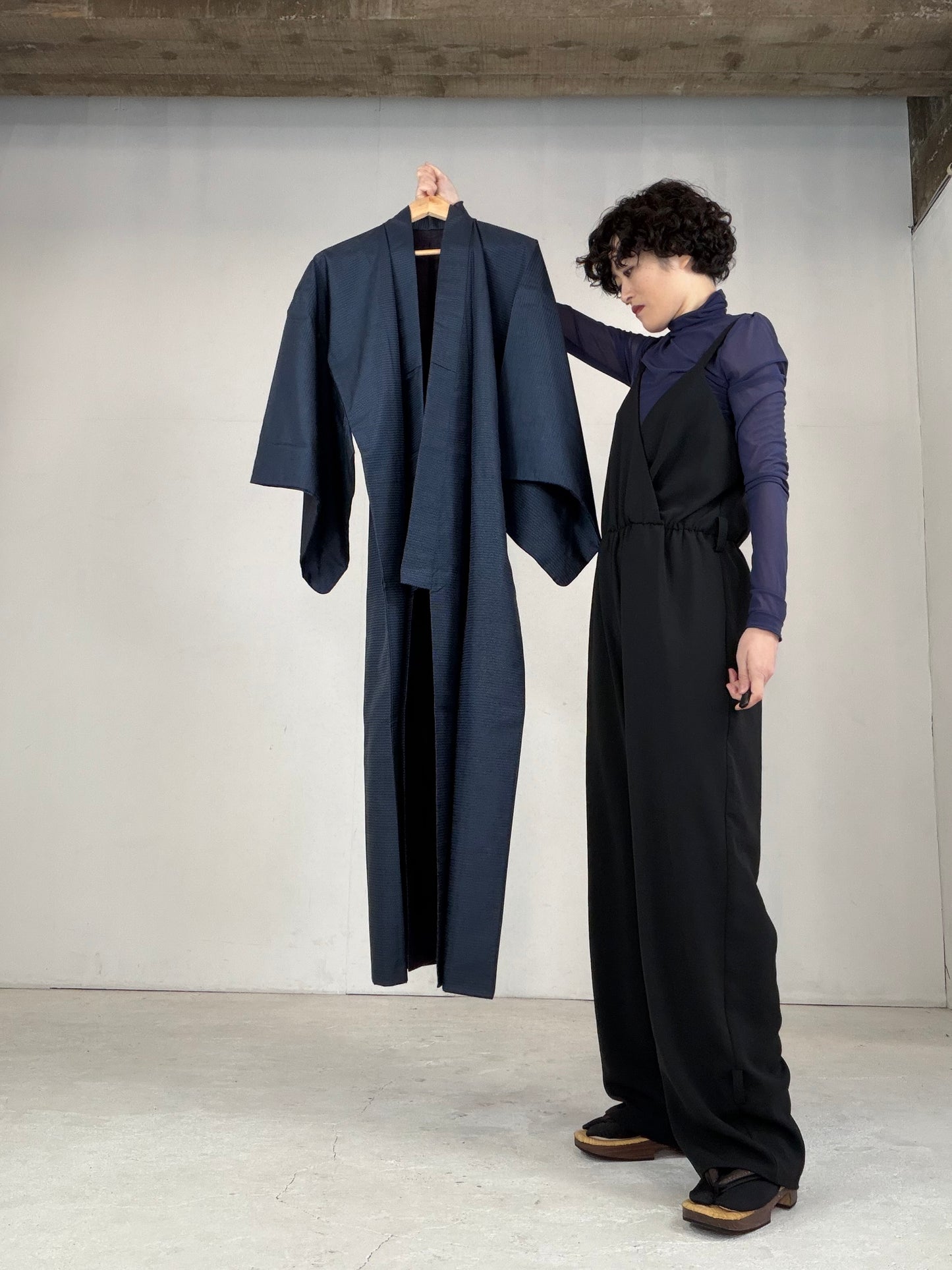 VINTAGE TSUMUGI KIMONO "OSK001"