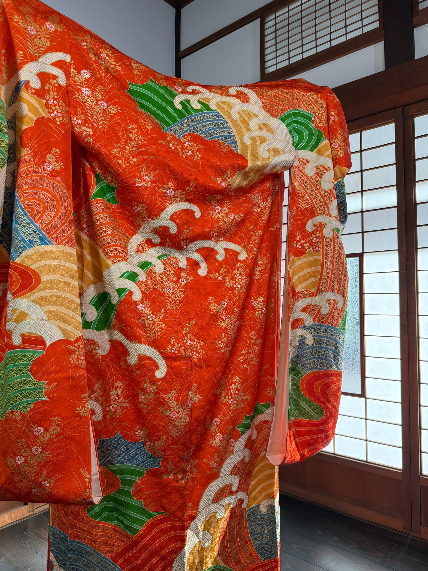 Redefining the Vintage Furisode Collection "shu, gold, nami"