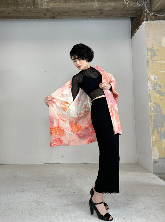 VINTAGE SHIBORI HAORI momoiro