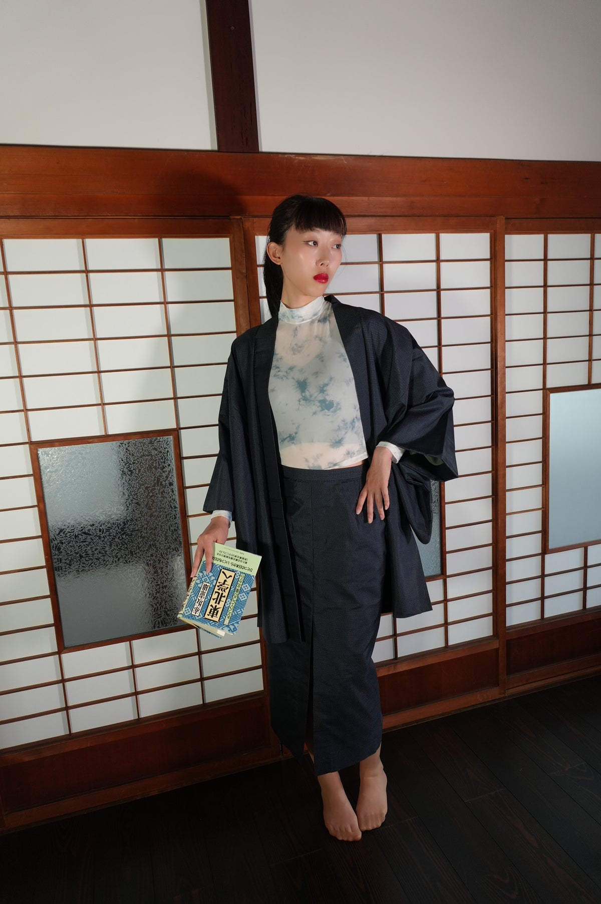 Made to Order — Style "AIC004" — Vintage Tsumugi Haori & Kimono Skirt Set